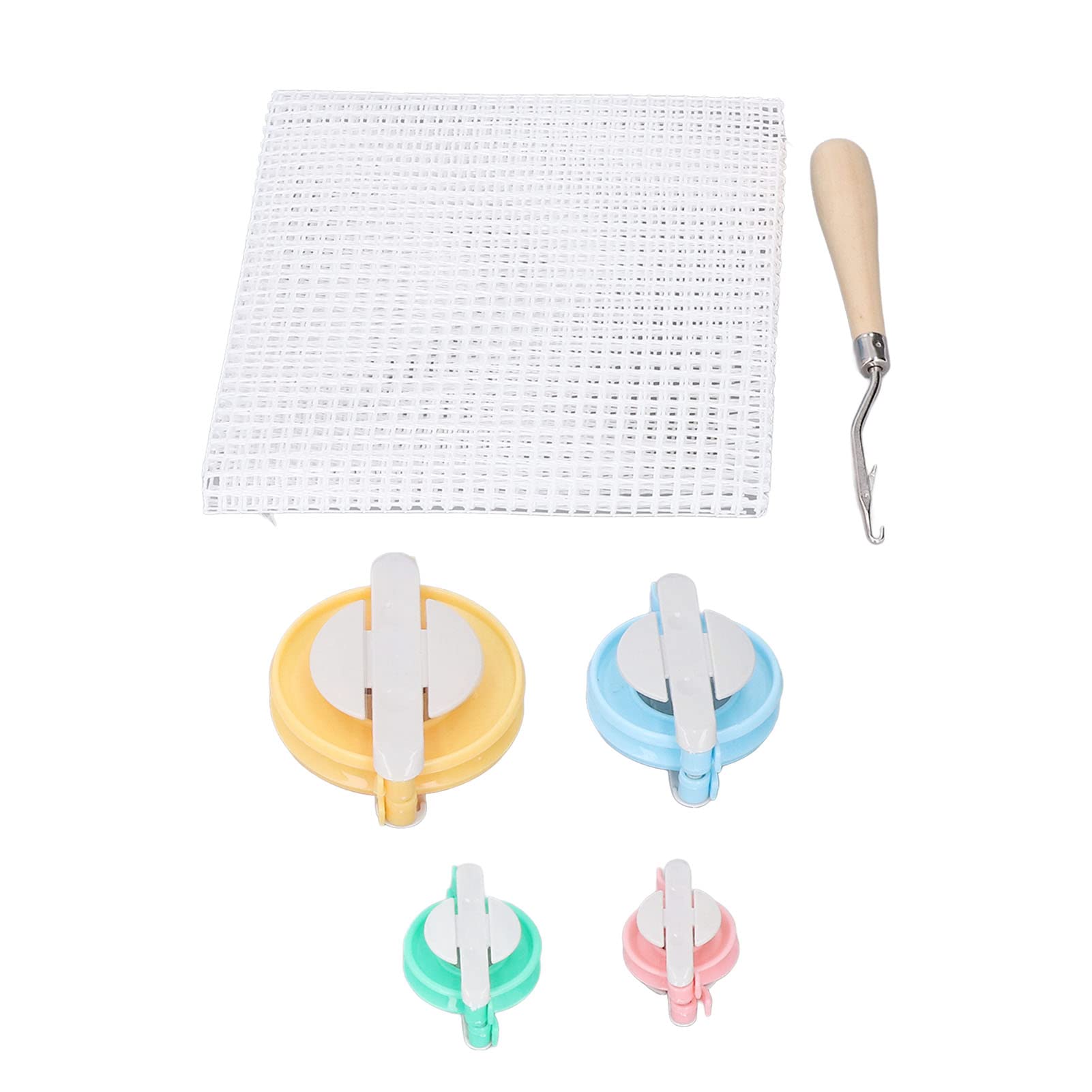 Jiawu Rug Hooking Mesh Kit - Premium DIY Rug Making Tools with Comfortable Grip for Handmade Carpets | Perfect for Home Decor, DIY Crafts & Gift Making