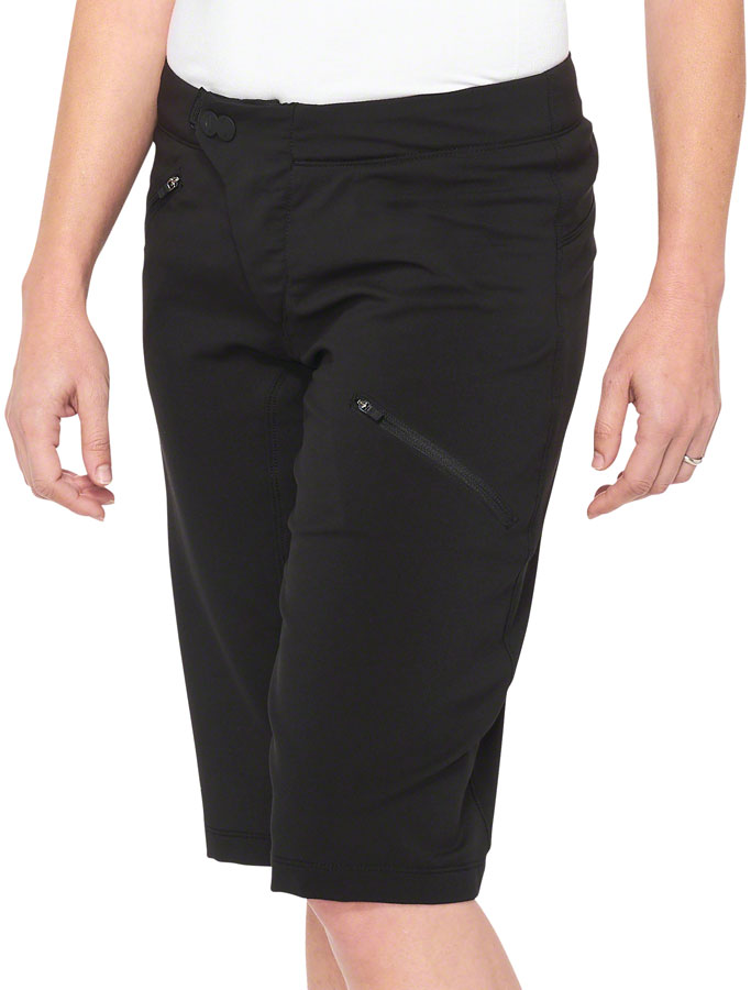 Ridecamp Women's Black Shorts - 100% Cotton, Small Size - Perfect for Hiking, Camping & Outdoor Adventures