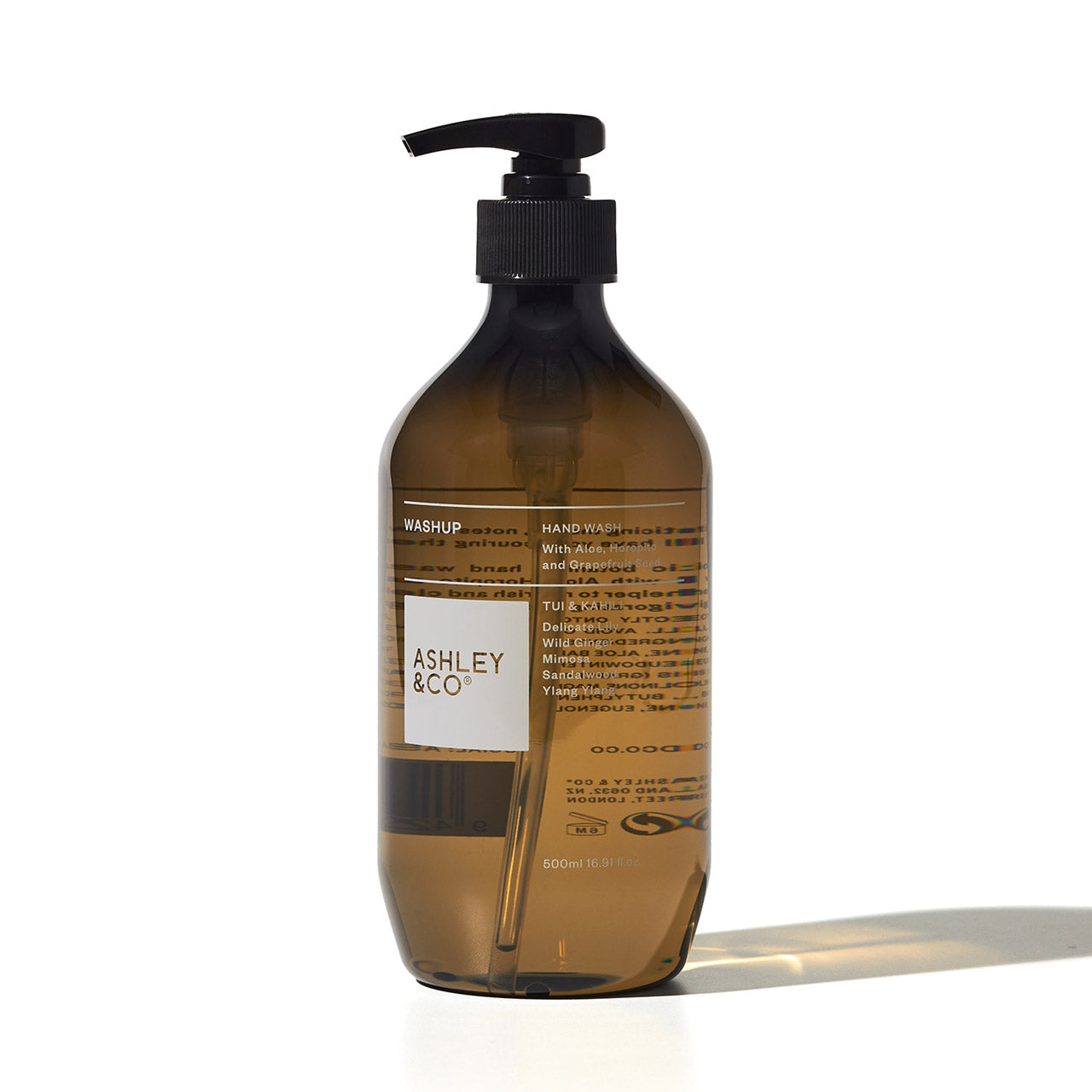 WashUp Botanical Hand Wash - Tui & Kahili Scent, 500ml | Natural Plant-Based Hand Soap for Gentle Cleansing | Perfect for Home, Kitchen, Bathroom & Office Use