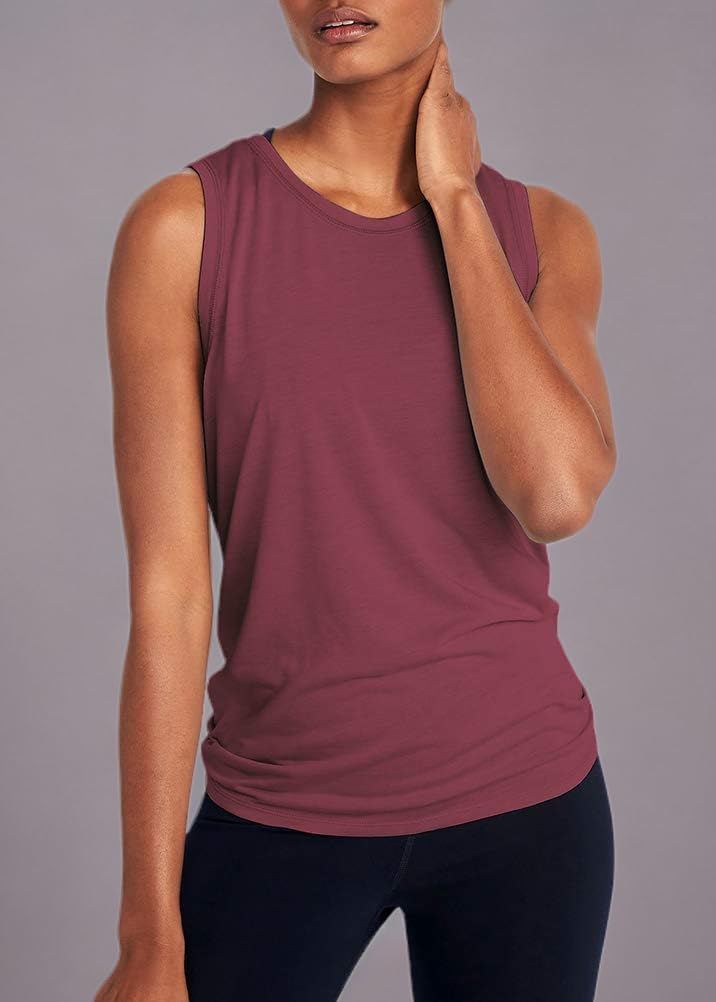 Women's Open Back Workout Tops - Mippo Athletic Yoga Shirts & Running Muscle Tank Tops for Gym, Fitness & Active Lifestyle