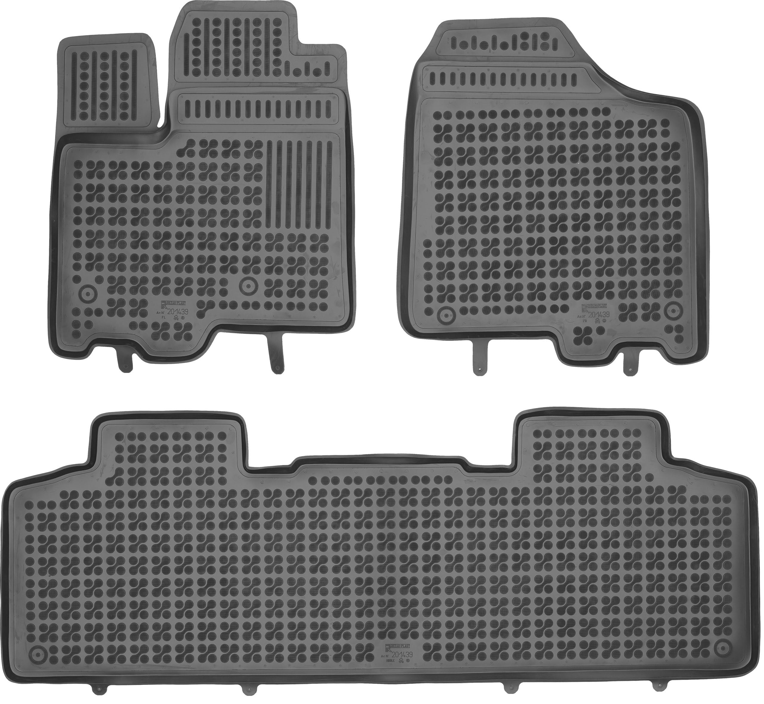 Premium All-Weather Rubber Floor Mats for Toyota Sienna (2011-2020) - Custom Fit, Anti-Slip Protection, Heavy Duty Car Floor Liners - Perfect for Family Road Trips, Off-Road Adventures & Everyday Commute