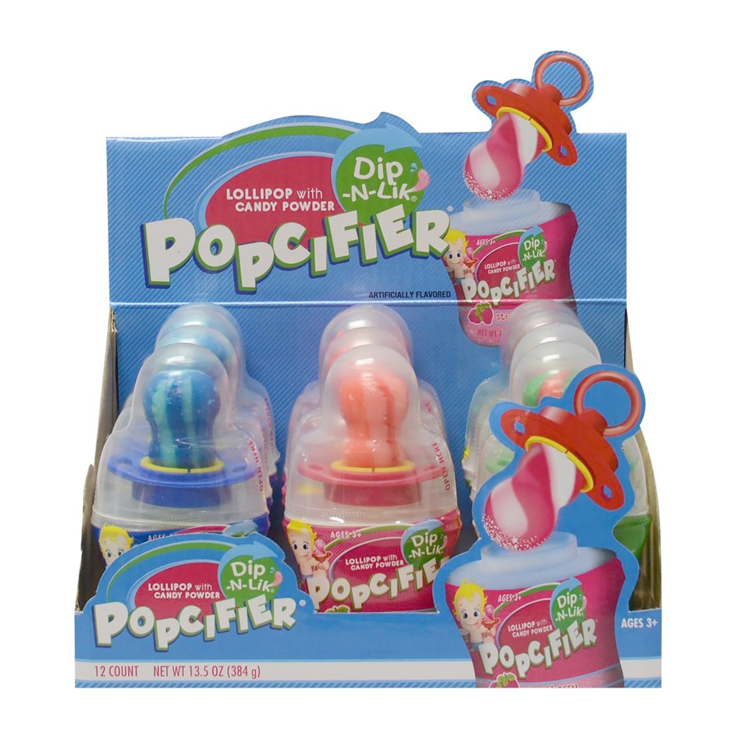 Koko's Popcifier Dip N Lik - 12 Count Box | Fun & Flavorful Candy Dips for Parties, Movie Nights & Snack Time