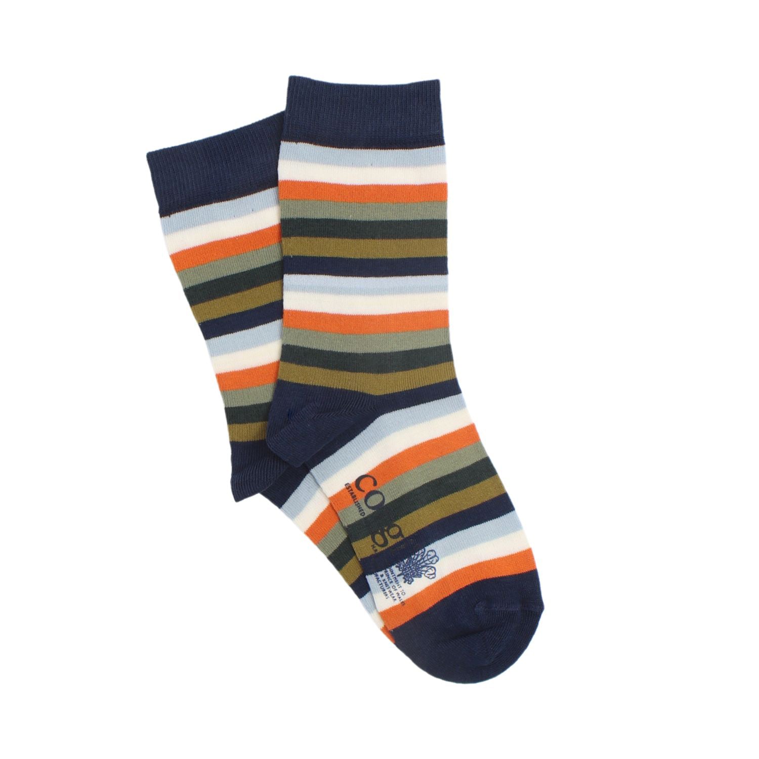 Kids Signature Stripe Cotton Socks - Soft & Breathable Ankle Socks for Boys & Girls - Perfect for School, Sports & Everyday Wear