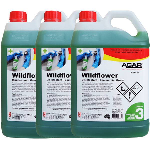 Premium Agar Wildflower Commercial Grade Disinfectant - EPA Approved for Hospitals, Schools & Offices - Kills 99.9% Germs & Viruses - Ideal for High-Touch Surfaces & Public Spaces