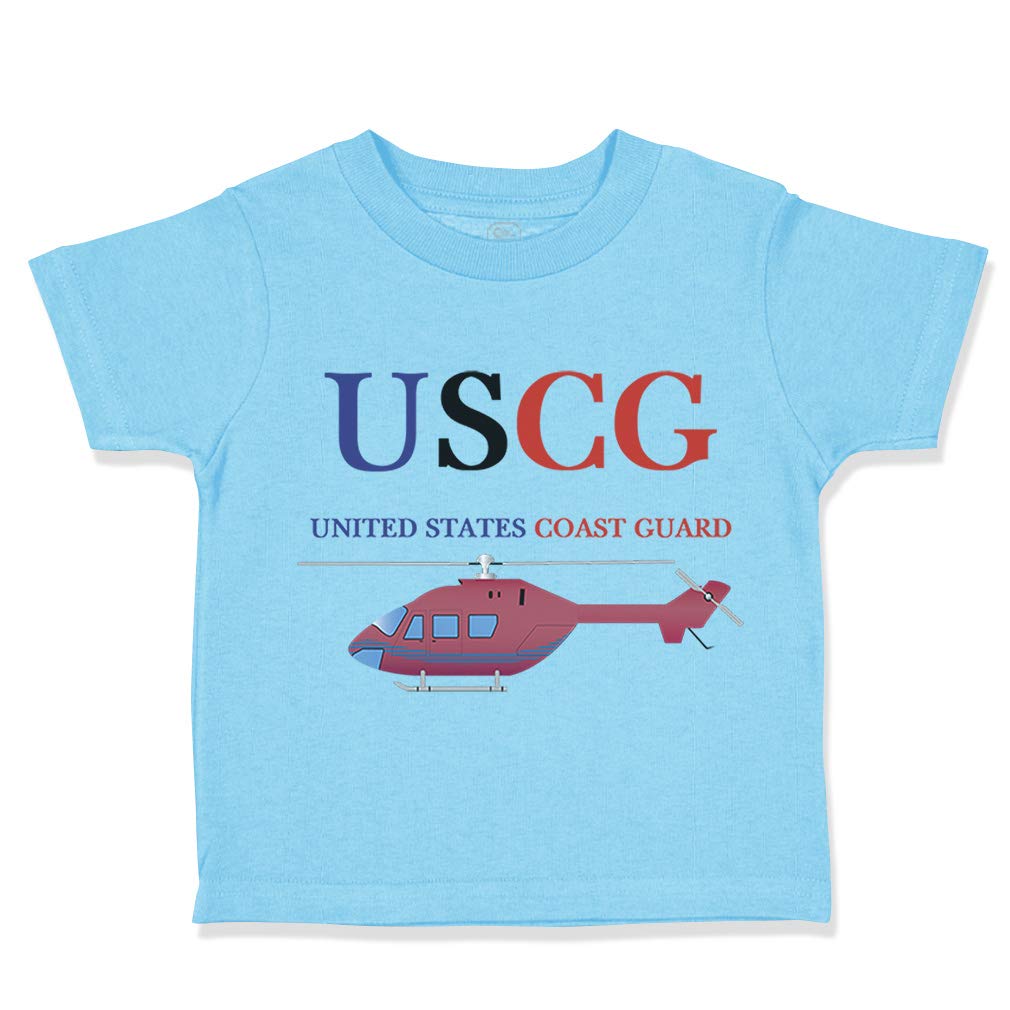 USCG United States Coast Guard Toddler T-Shirt - Boys & Girls Casual Cotton Tee for Everyday Wear | Perfect for Playdates, Daycare & Family Outings