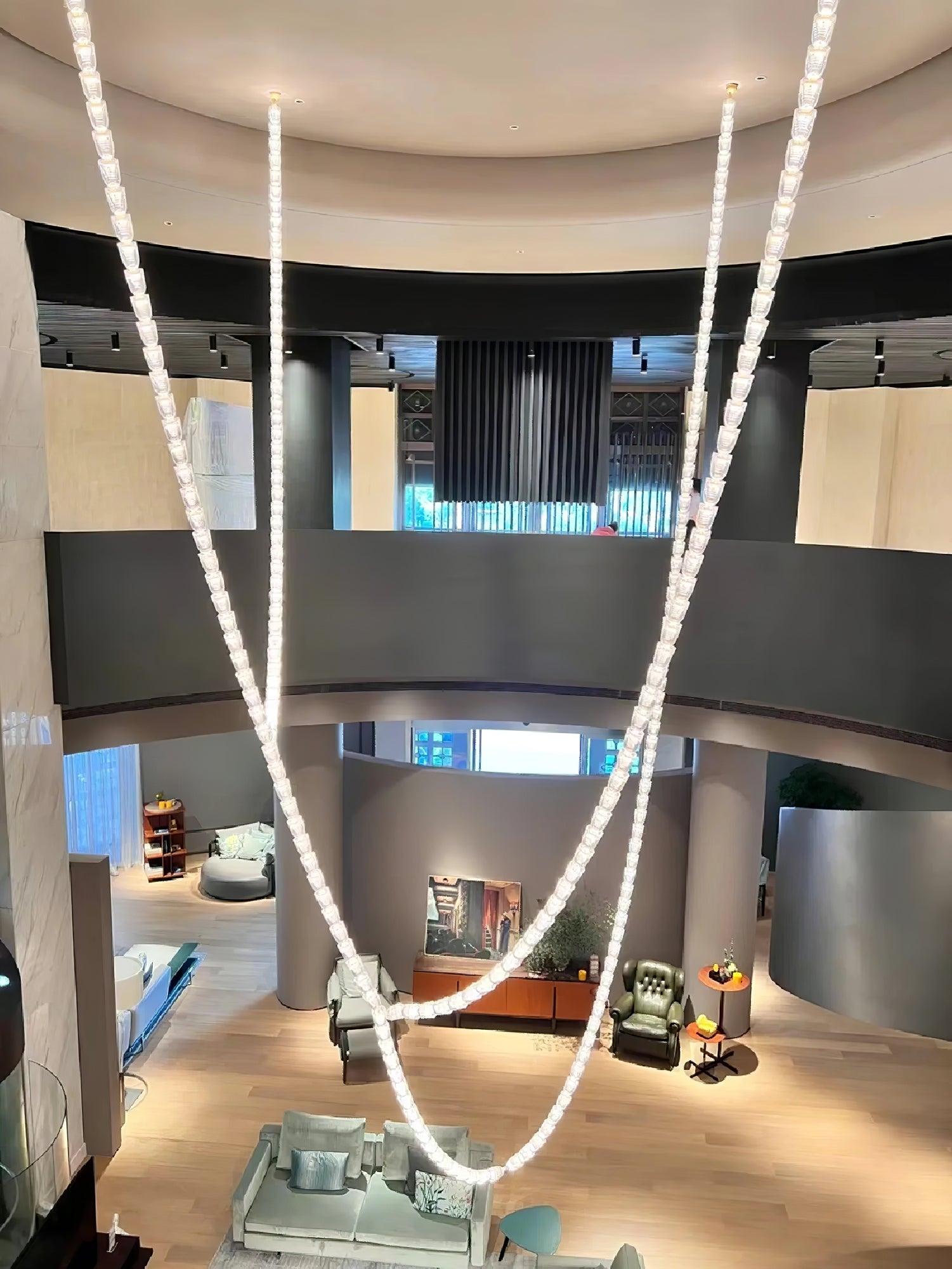 Gabriel Crystal Chandelier - Elegant Modern Ceiling Light Fixture for Dining Room, Living Room, Bedroom | Perfect for Home Decor & Wedding Venues
