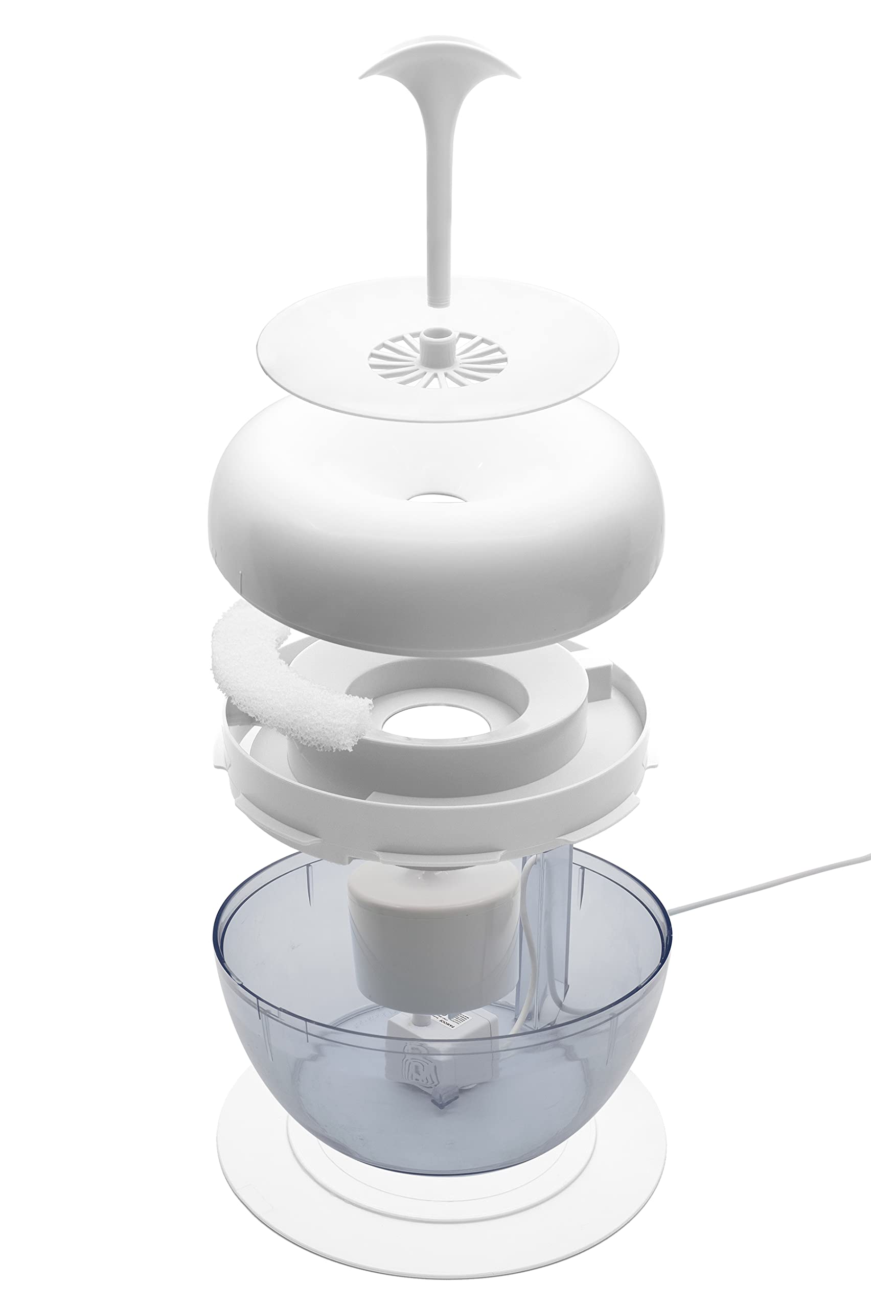 PURRoducts Premium Cat Water Fountain with 5-Layer Filter - Splash-Free, Tip-Proof Design for Cats & Small Dogs | 2-Month Filter Life | Low Water Auto Shut-Off | Perfect for Home, Office & Pet Travel Use