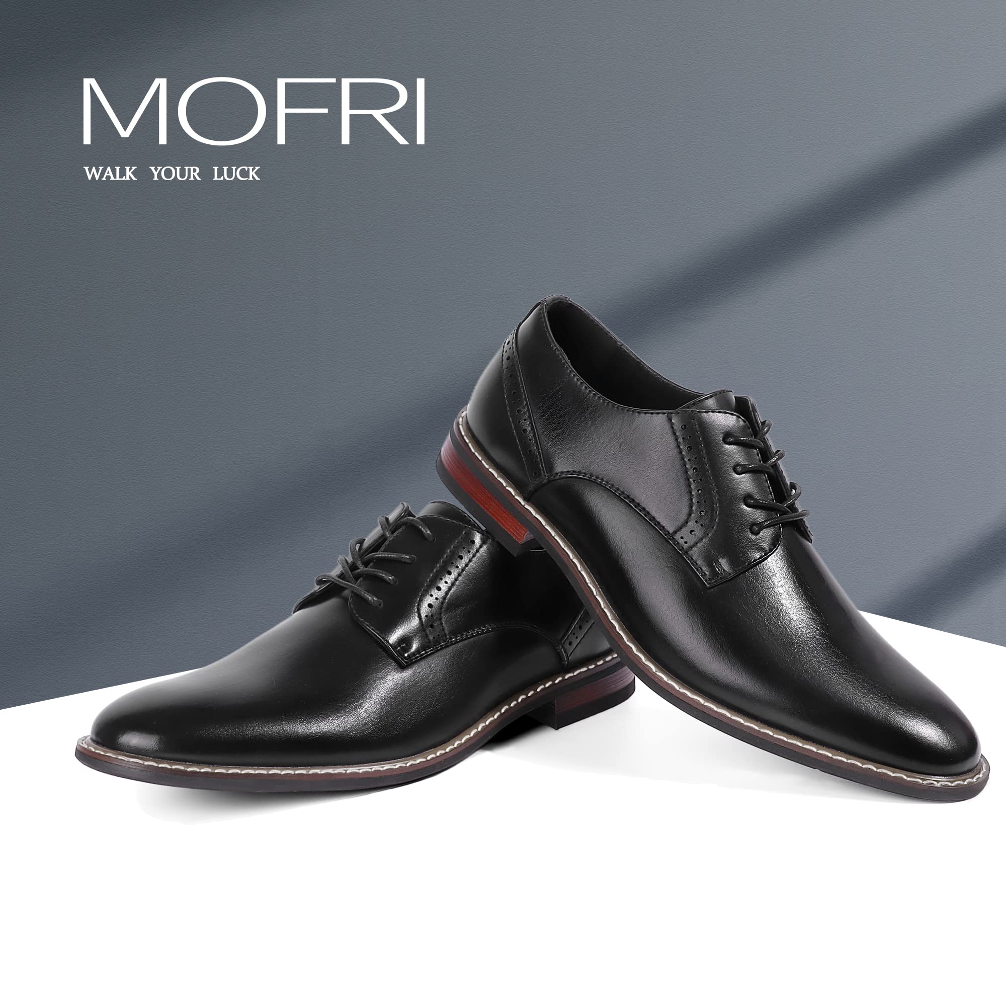 Men's Formal Cap Toe Oxford Dress Shoes - Comfortable Business & Wedding Shoes for Professional & Special Occasions