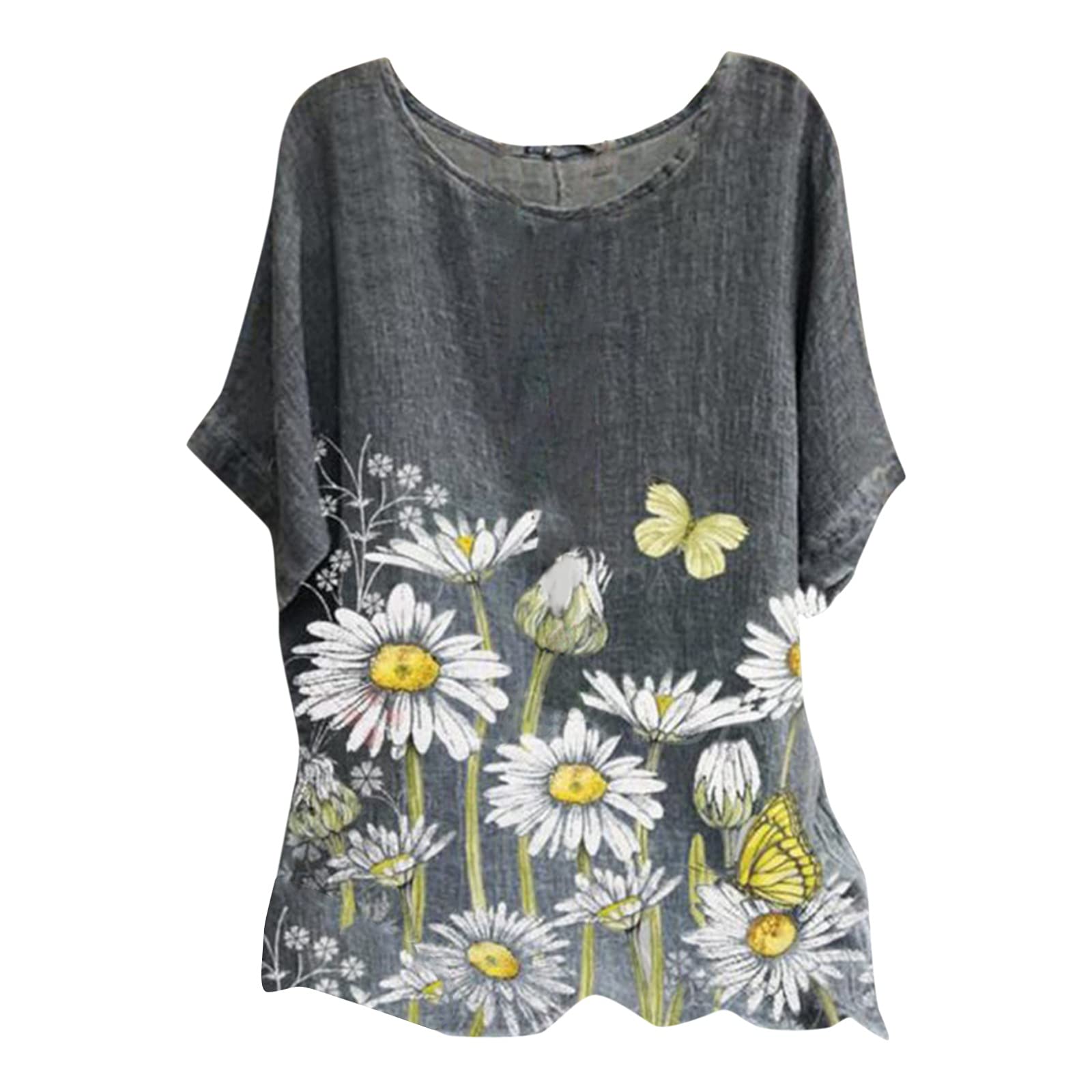 Women's Summer Tops 2022 - Elegant Casual Sleeveless Blouses, Plus Size Floral Printed Shirts for Work, Date Night & Vacation Outfits