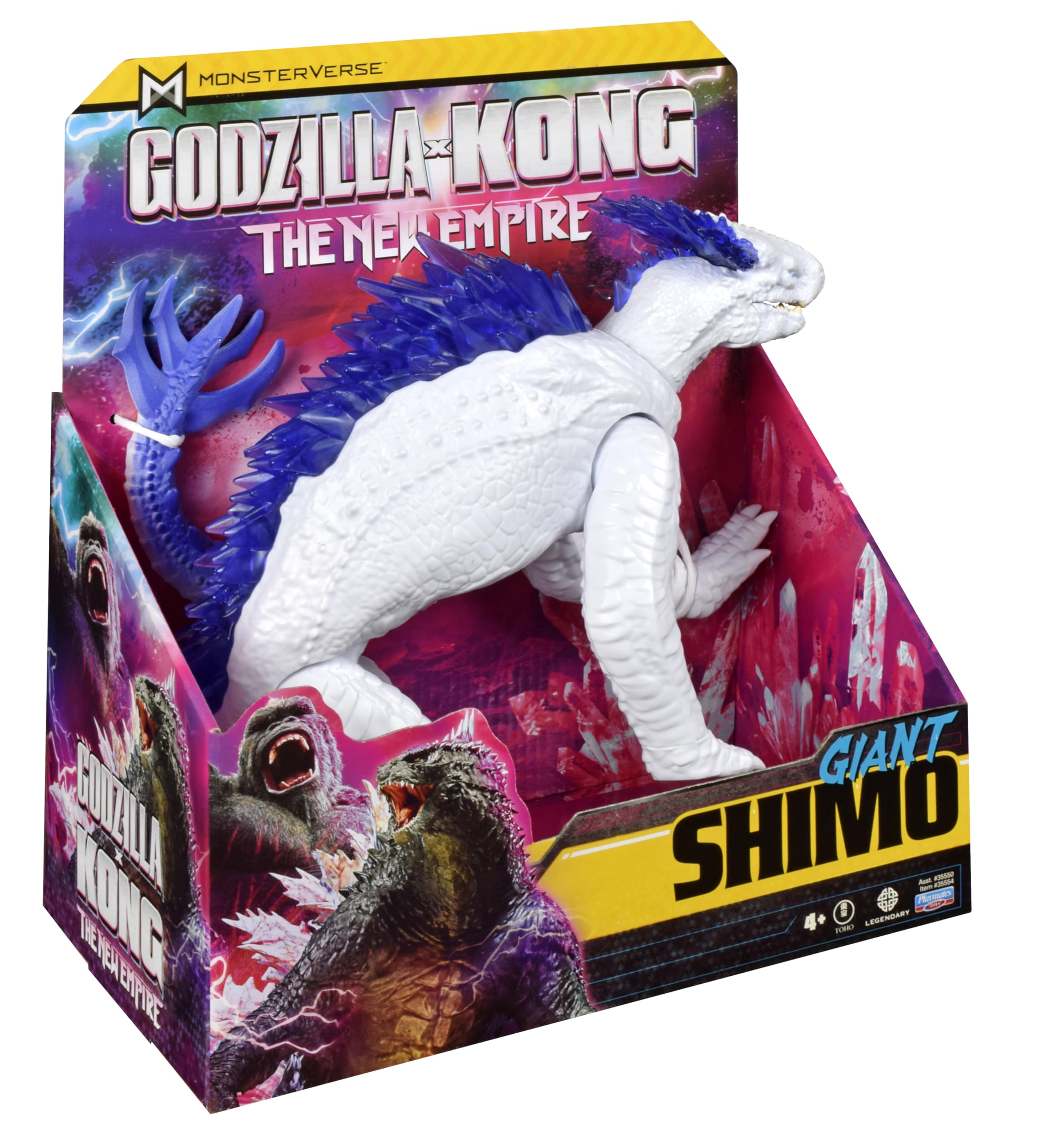 Godzilla x Kong: 11-Inch Giant Shimo Action Figure by Playmates Toys - Epic Monster Battle Collectible for Kids & Movie Fans