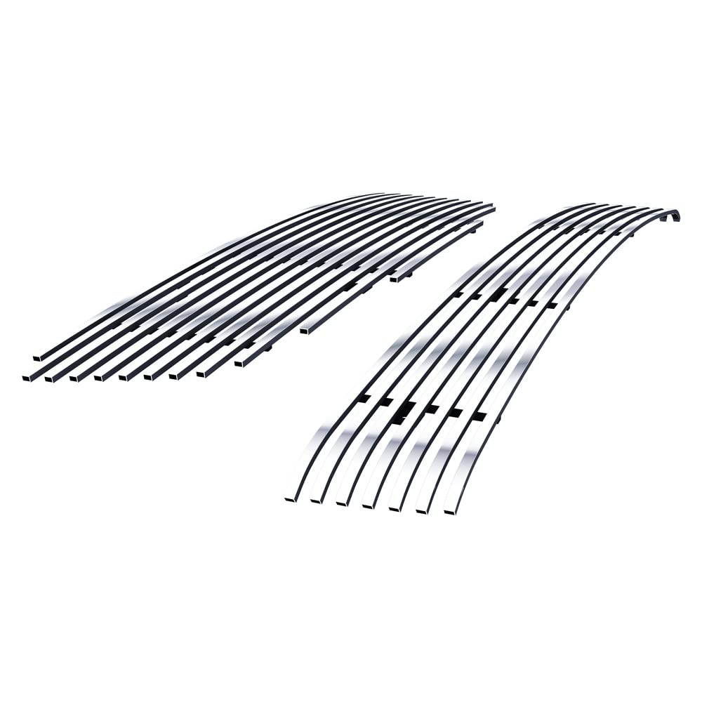 APS Compatible with Nissan Altima 2005-2006 Main Upper Lower Bumper Chrome Billet Front Grill Grille Insert Combo S18-A56978N - Upgrade Your Car's Style for Street Shows & Daily Driving