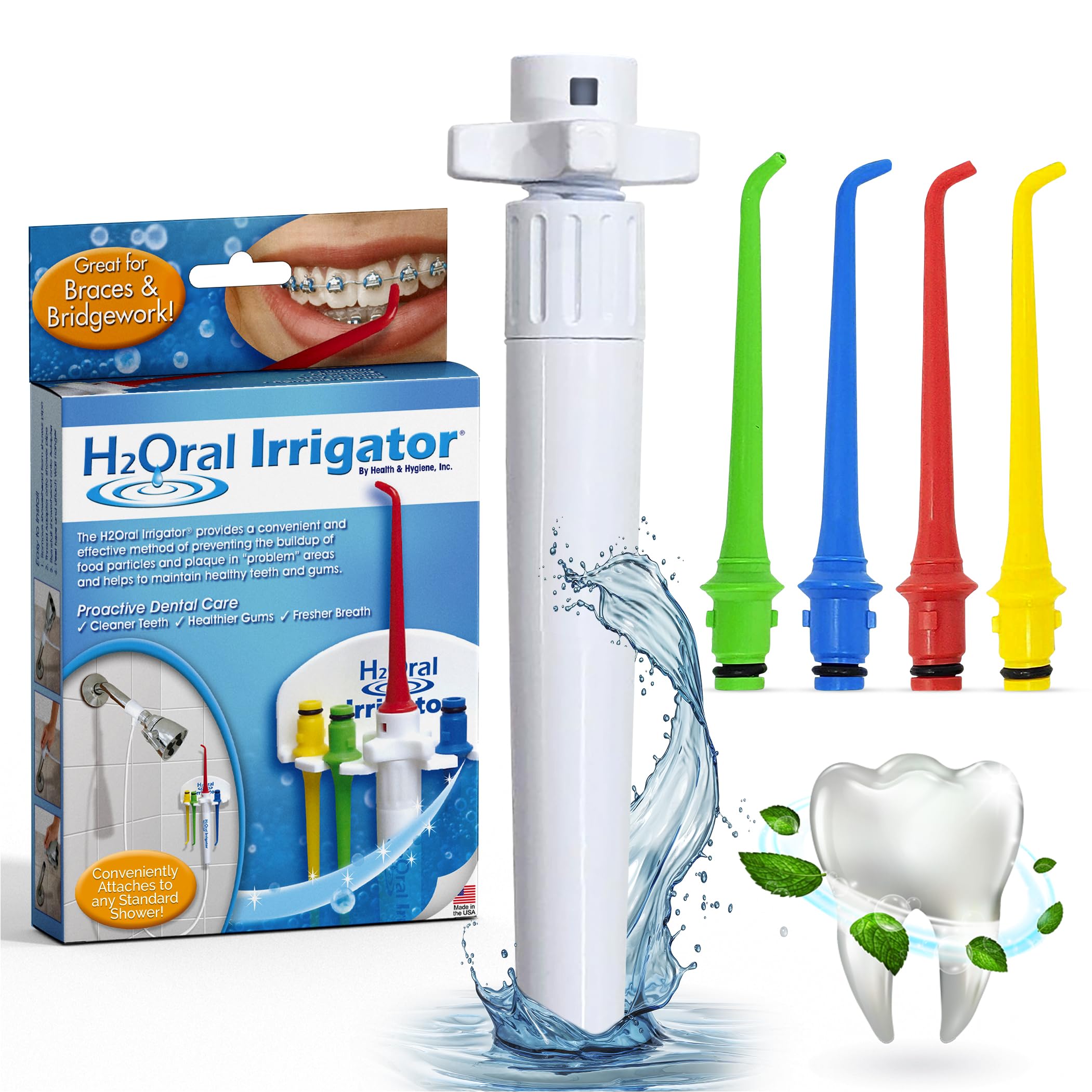 Premium Oral Irrigator & Water Flosser for Teeth Cleaning | Advanced Dental Care System for Healthy Gums | Portable Water Flosser for Home & Travel Use | USA Made | Perfect for Braces, Implants & Daily Oral Hygiene Routine