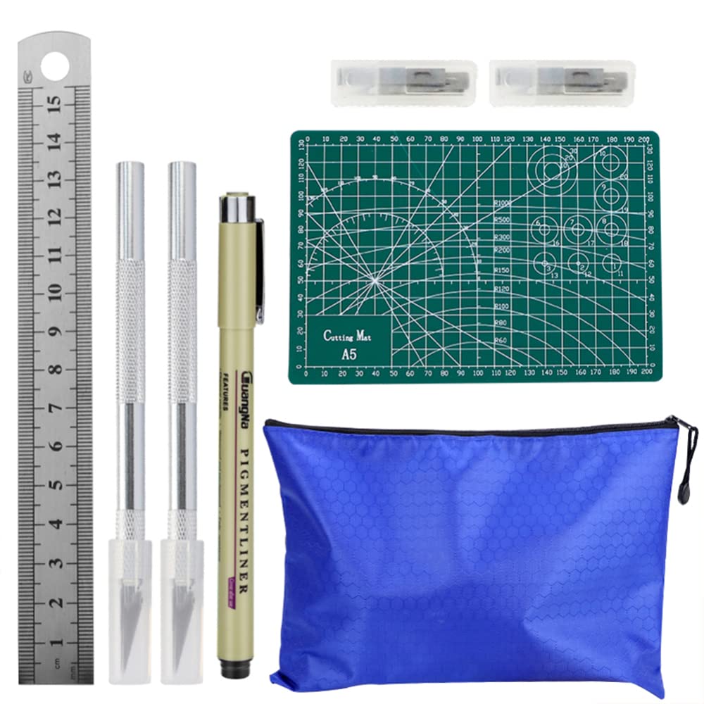 ShiningLove 3D Printer Tools Kit - 8 Pcs Model Tools with Ruler & Engraving Blade for 3D Printing, Basic Model Building, Repairing & Art Crafts | Perfect for DIY Projects, Home Repairs & Creative Hobbies
