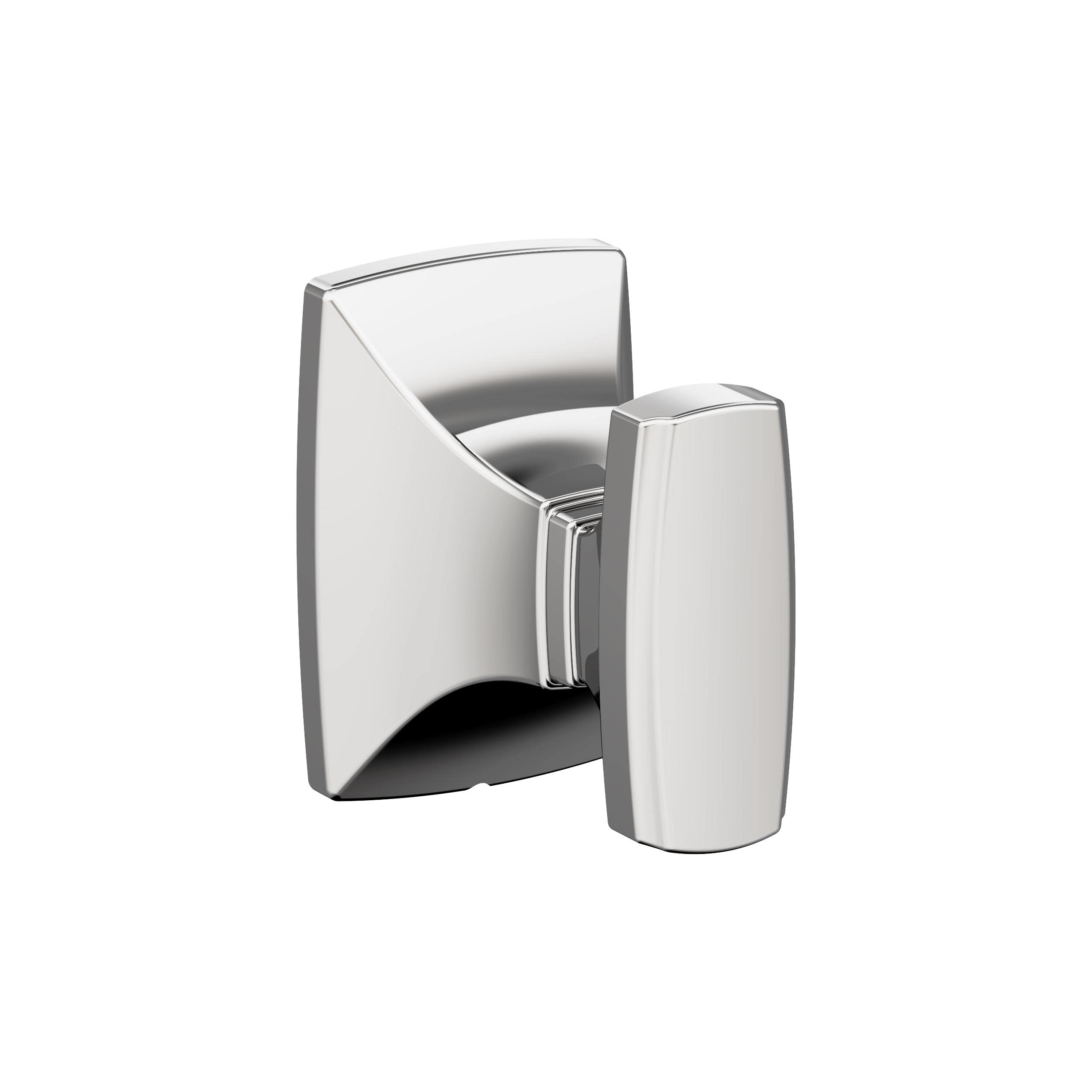 Amerock BH3601026 Chrome Single Robe Hook - 2-5/8 Inch (67mm) Bathroom Towel Holder - Highland Ridge Collection - Durable Bathroom Hardware & Accessories - Perfect for Hanging Robes, Towels & Clothes in Bathrooms, Spas & Bedrooms