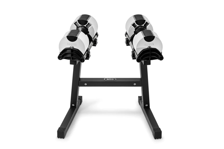NÜOBELL 80lb Adjustable Dumbbells Set (Ash) - Premium Home Gym Equipment for Strength Training, Weight Lifting & Fitness Workouts