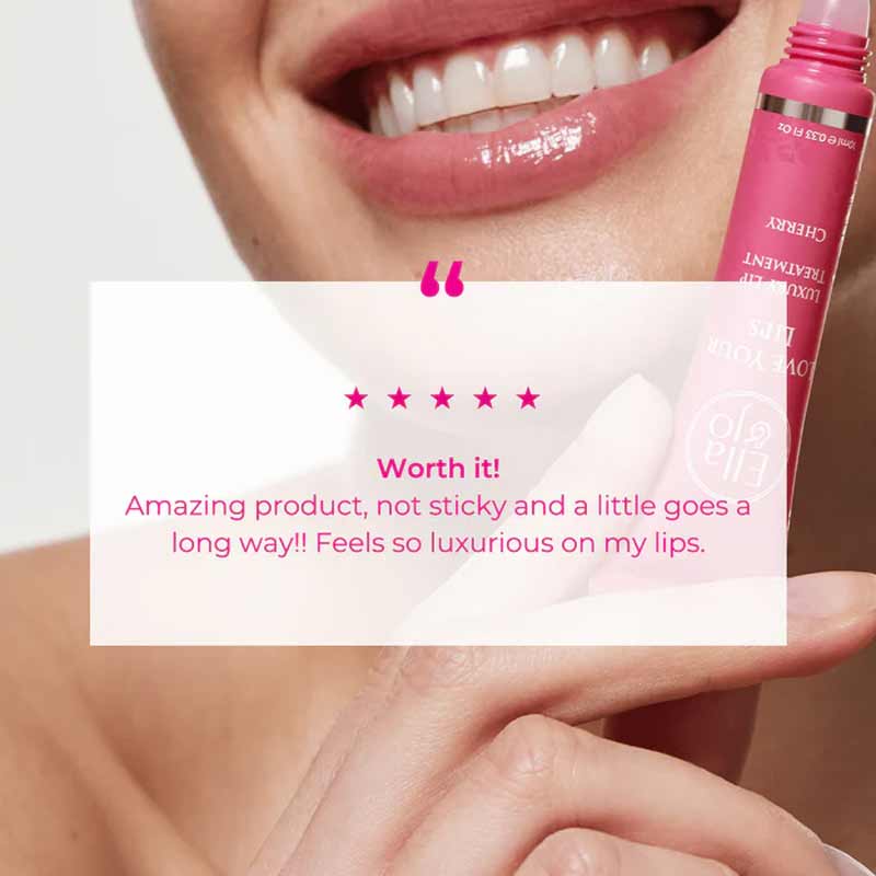 Ella & Jo Love Your Lips Luxury Lip Treatment - Hydrating & Nourishing Lip Balm for Dry, Chapped Lips - Perfect for Daily Use, Night Care & Makeup Prep