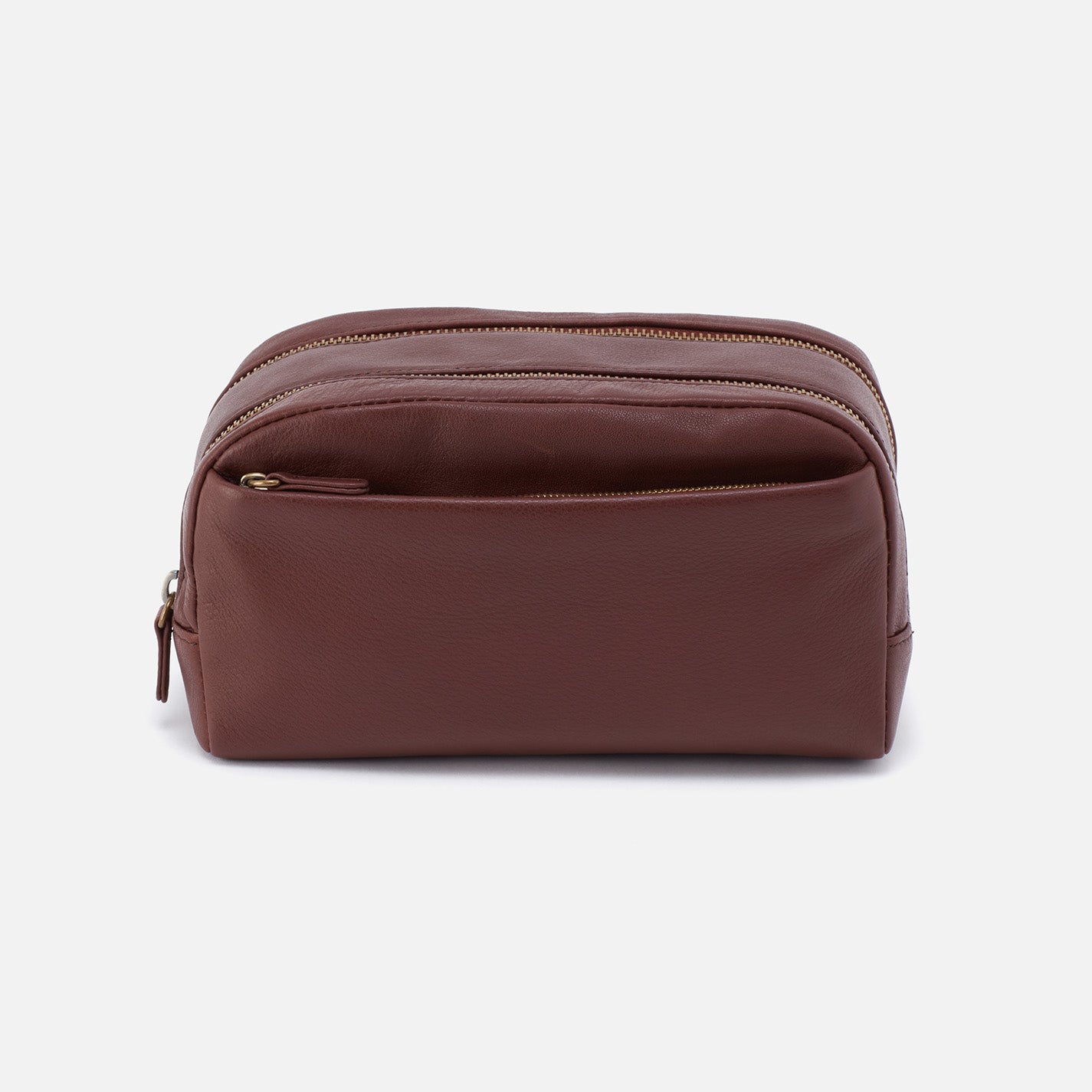 Premium Men's Travel Kit in Luxurious Silk Napa Leather - Brown | Perfect for Business Trips, Vacations & Grooming Essentials Organization