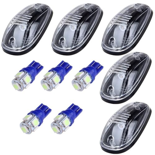 Clear Len T10-5-5050-SMD Ice Blue LED Bulbs