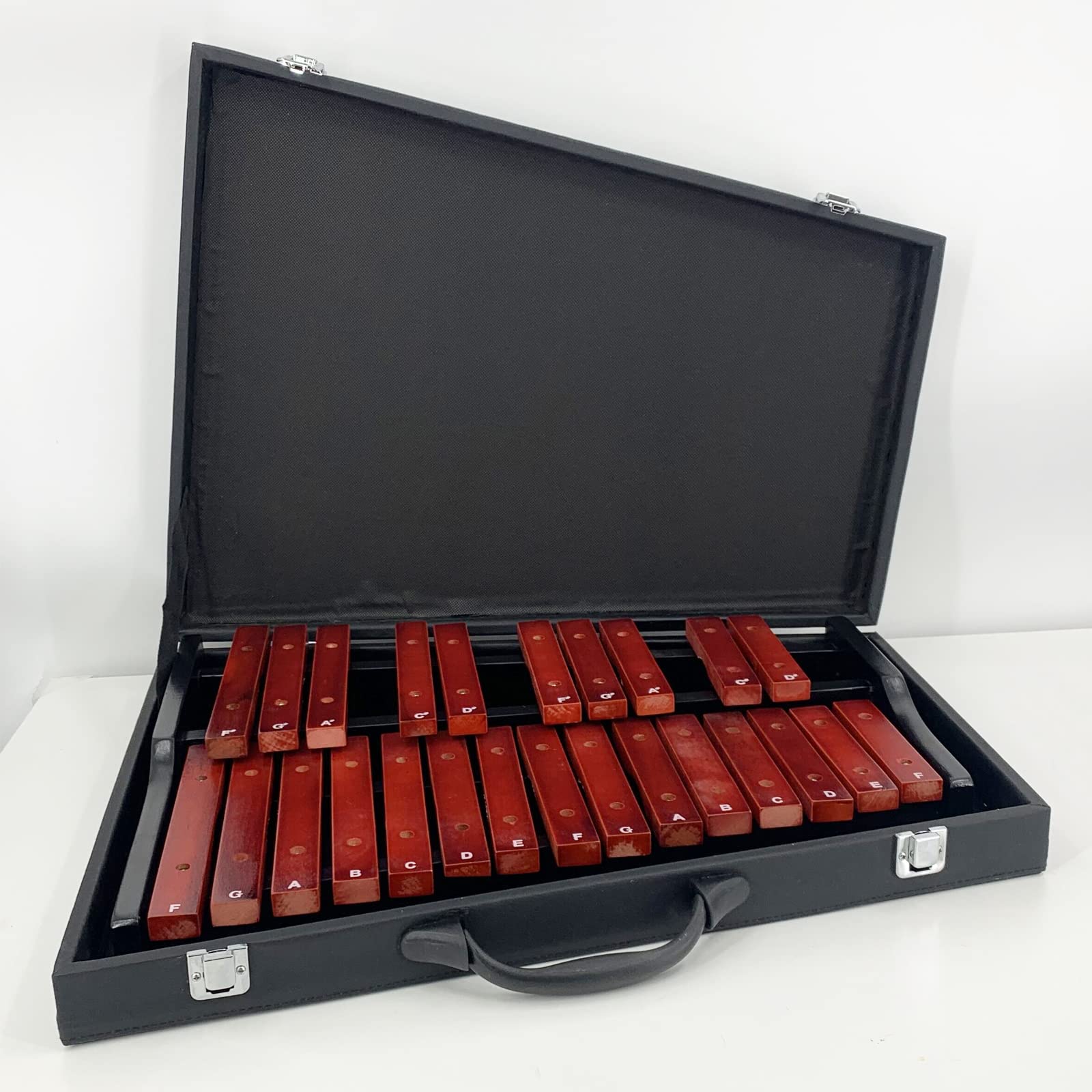 Professional 25-Key Portable Rosewood Xylophone for Adults & Students - Alto Diatonic Scale F to F, Chromatic F to D - Perfect for Music Education, Percussion Practice & Live Performances