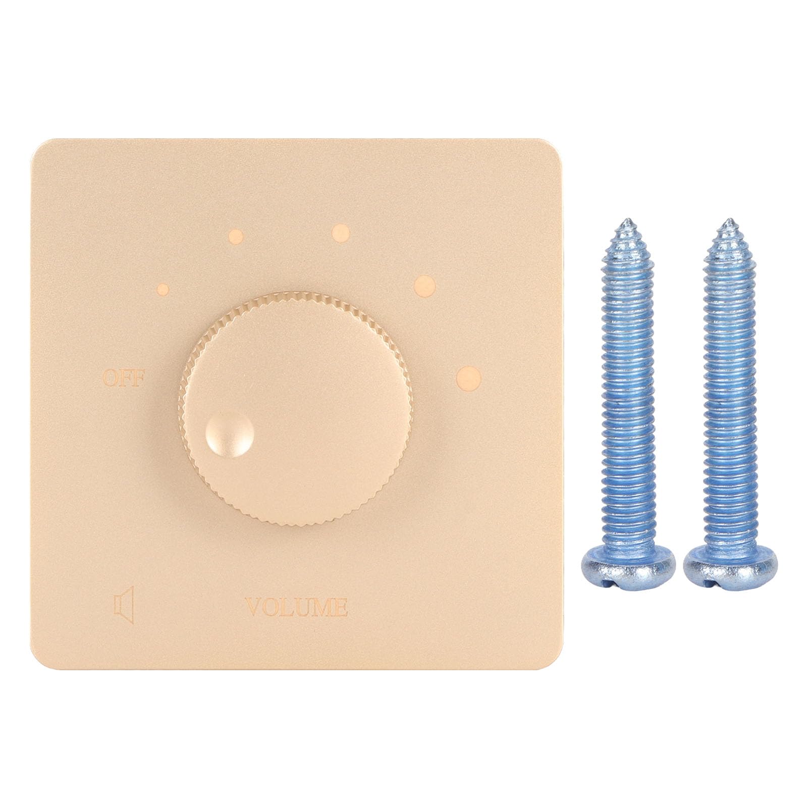 Mtlavishness 50W Professional Volume Control Knob - Gold & White Speaker Tuning Gear for Home Audio Systems | Perfect for DJ Mixing, Studio Recording & Hi-Fi Speaker Setup
