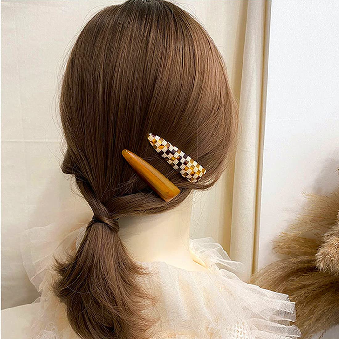 Sinide 6pcs Leopard Hair Clips for Women - Hair Barrettes & Jaw Clamps for Styling