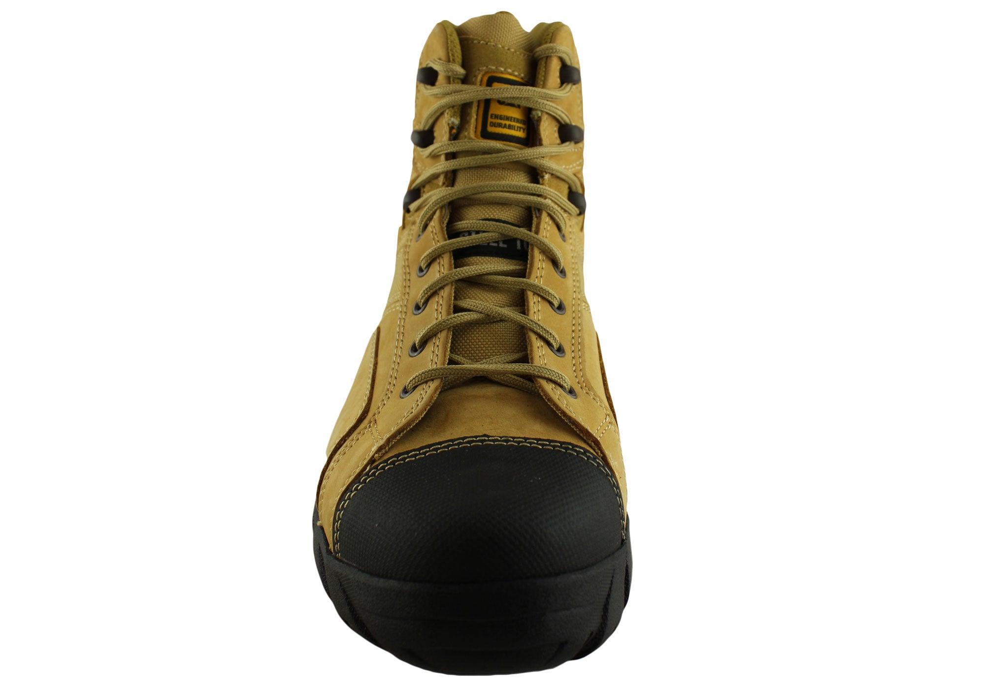 Caterpillar Men's Argon Hi Steel Toe Work Boots with Side Zip - OSHA Compliant Safety Shoes for Construction & Warehouse Work