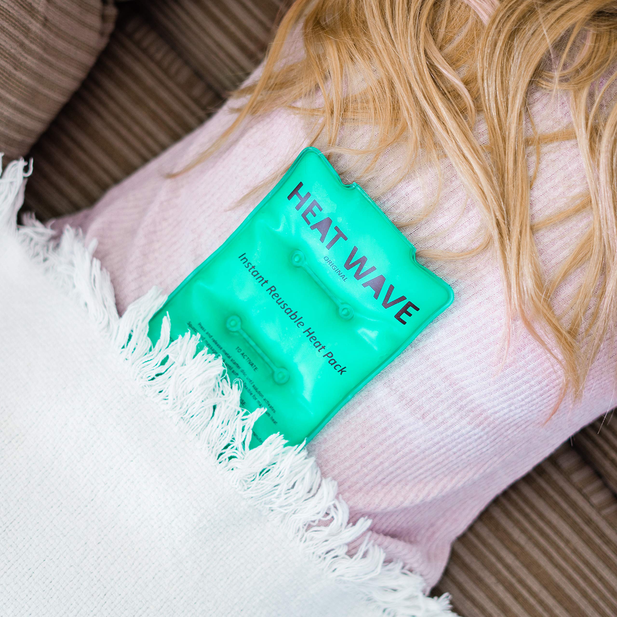 Heat Wave Instant Heat Packs Medium (5x9”) - Medical Grade Reusable Hot Pack for Muscle Pain Relief in Back, Shoulder, Arm & Hand - Click Heat Therapy for On-the-Go Pain Management - Made in USA - Perfect for Athletes, Office Workers & Chronic Pain Sufferers