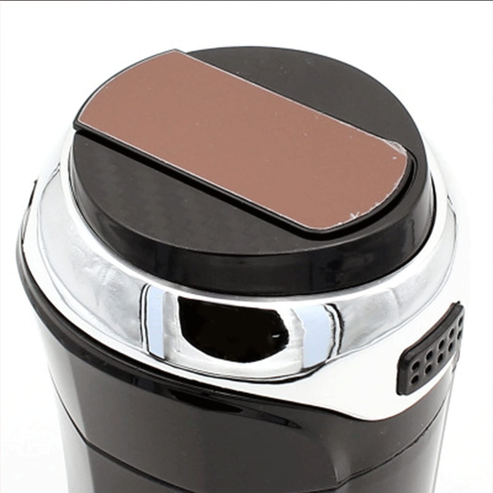 Premium Detachable Car Ashtray with Lighter Set - Blue LED Light Indicator & Lid for Smoke-Free Vehicles | Ideal for Car, Home, Office & Travel Use (Color: Black)