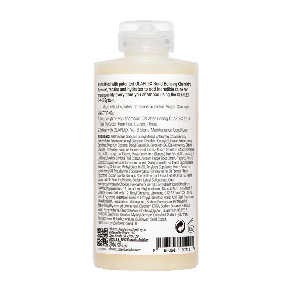 Olaplex No.4 Bond Maintenance Shampoo 250ml - Repair & Strengthen Damaged Hair - For Color-Treated & Chemically Processed Hair - Salon Quality At Home