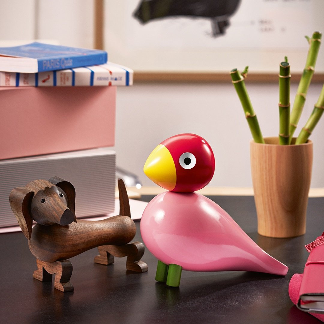 Kay Bojesen Wooden Dog Figurine - Handcrafted Scandinavian Design for Home Decor & Gift Ideas | Perfect for Nursery, Bookshelf & Office Desk