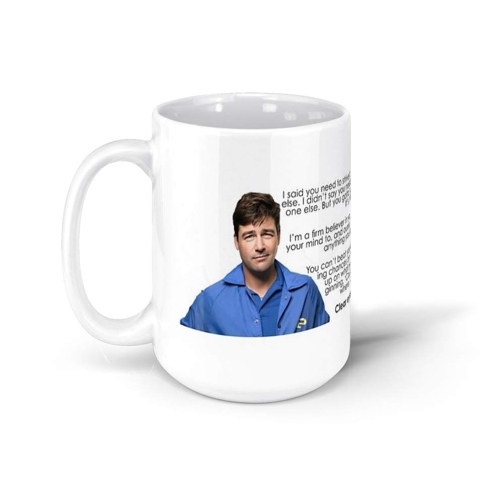Calanaram Coach Taylor Friday Night Lights Quote 15Oz Ceramic Coffee Mug - Inspirational Gift for Football Fans, TV Show Lovers & Coffee Drinkers - Perfect for Home, Office & Game Day Gatherings