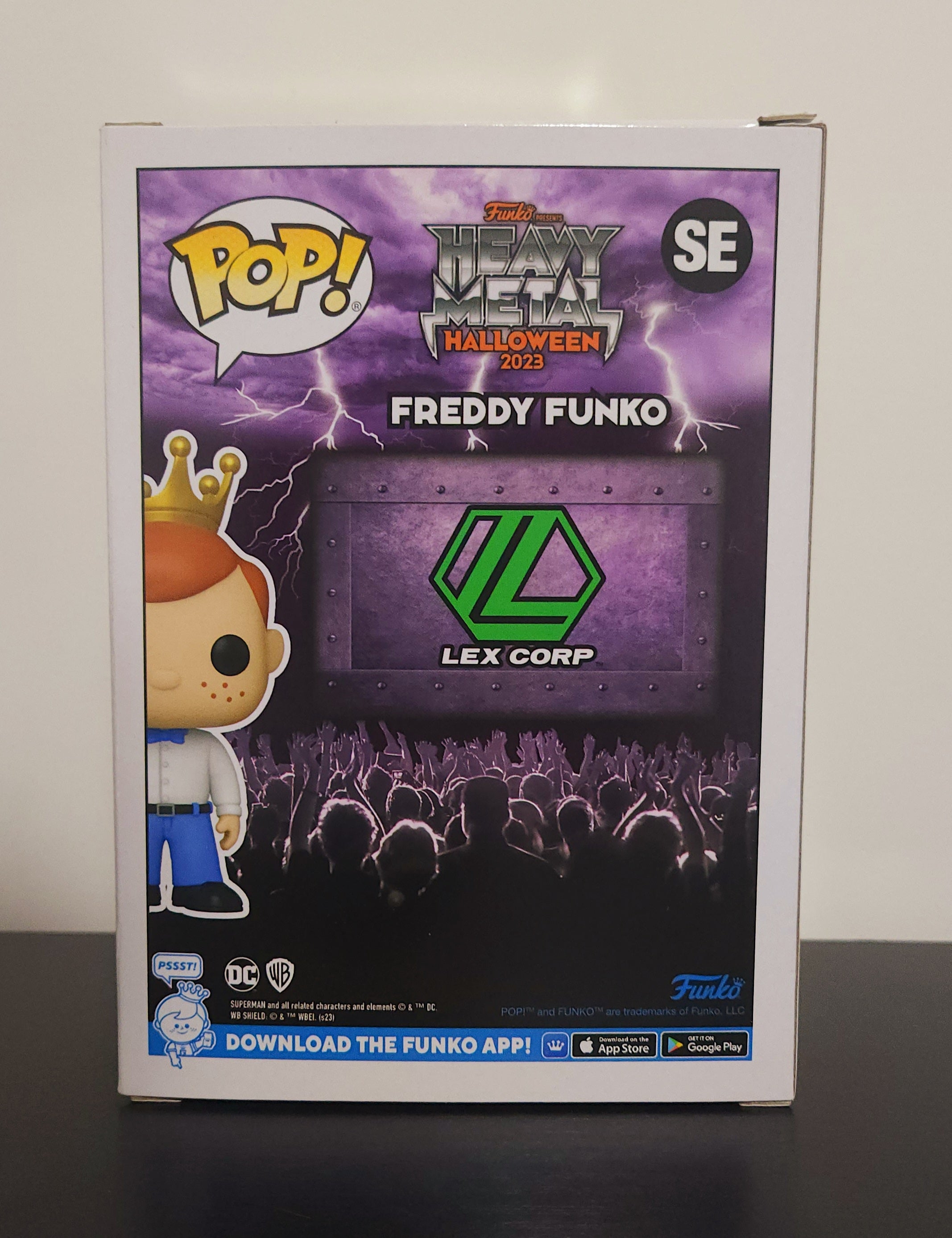Funko Pop! Vinyl Figure - Heavy Metal Box of Fun Freddy as Lex Luthor (Damaged Version) | DC Comics Collectible for Superhero Fans & Home Decor