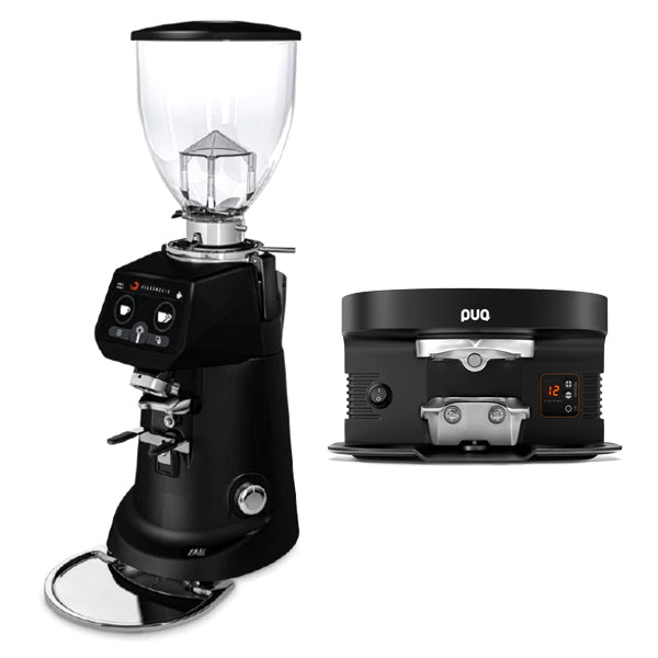 Fiorenzato F83 E PRO & E XGI PRO Espresso Grinder with Puqpress M4 Tamper Bundle - Perfect for Specialty Coffee Shops & Home Baristas