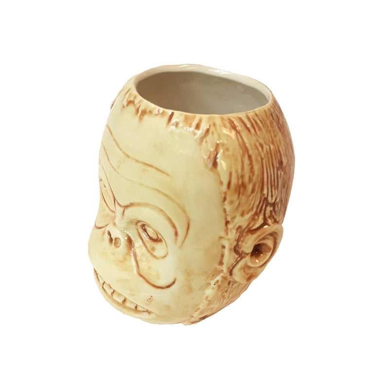 BarConic® Tiki Drinkware - 16oz Monkey Head Cocktail Cups for Tropical Drinks, Party Decor & Hawaiian Themed Events - Perfect for Luau, Beach Parties & Summer Gatherings