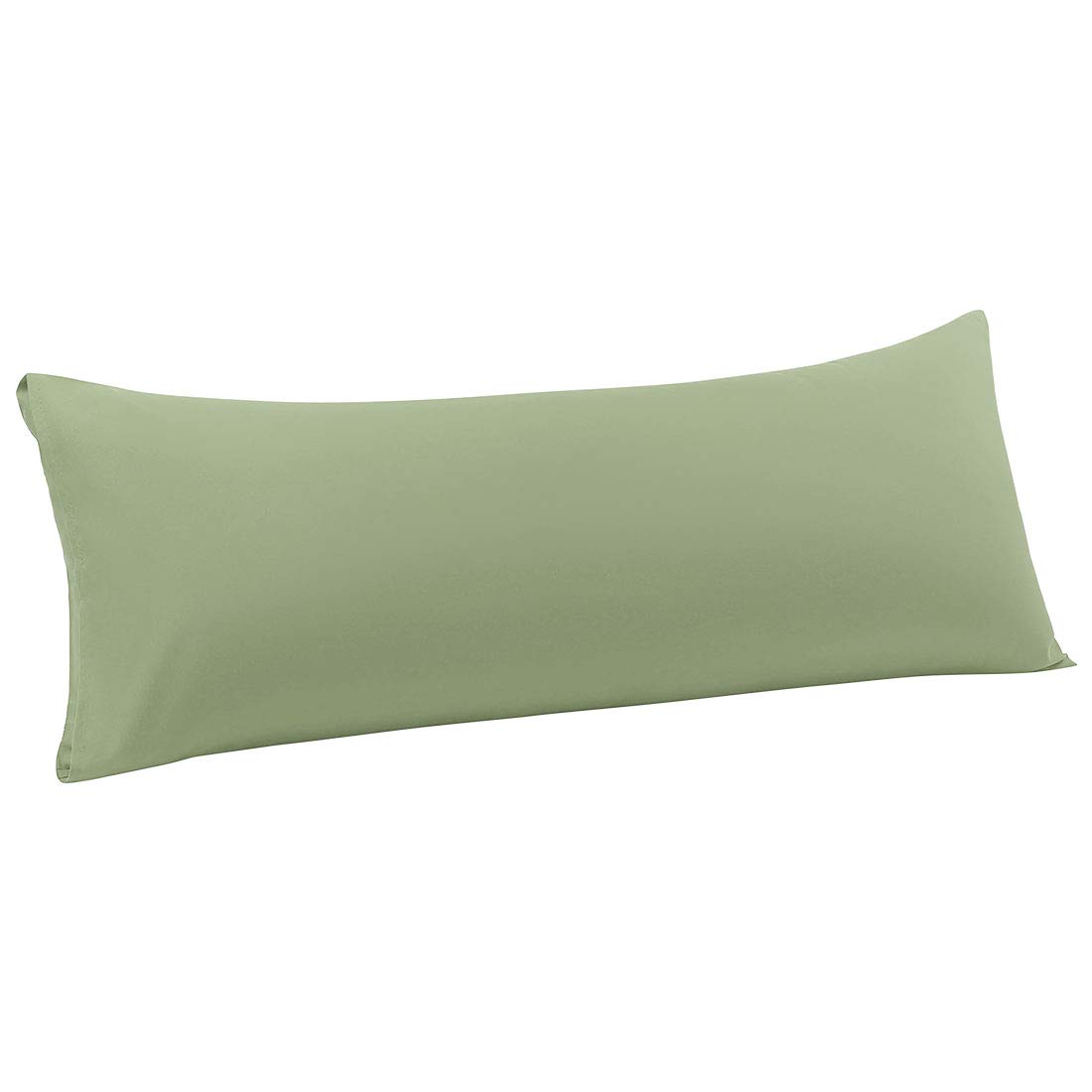 PiccoCasa 20x48 Inch Body Pillow Case - Ultra Soft 110 GSM Brushed Microfiber Cover with Envelope Closure - Sage Green Long Pillow Cover for Adults - Perfect for Sleeping, Maternity Support & Home Decor