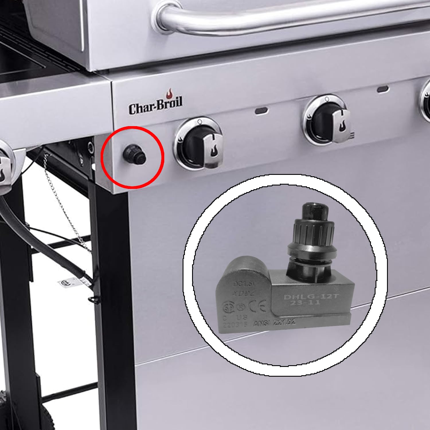 **Universal BBQ Grill Ignitor Replacement - Compatible with Broil King, Broil-Mate, Charbroil, Grillmate, Jenn Air, Kenmore, Kmart & Master Chef Gas Grills - Perfect for Outdoor Cooking, Backyard BBQs & Camping**