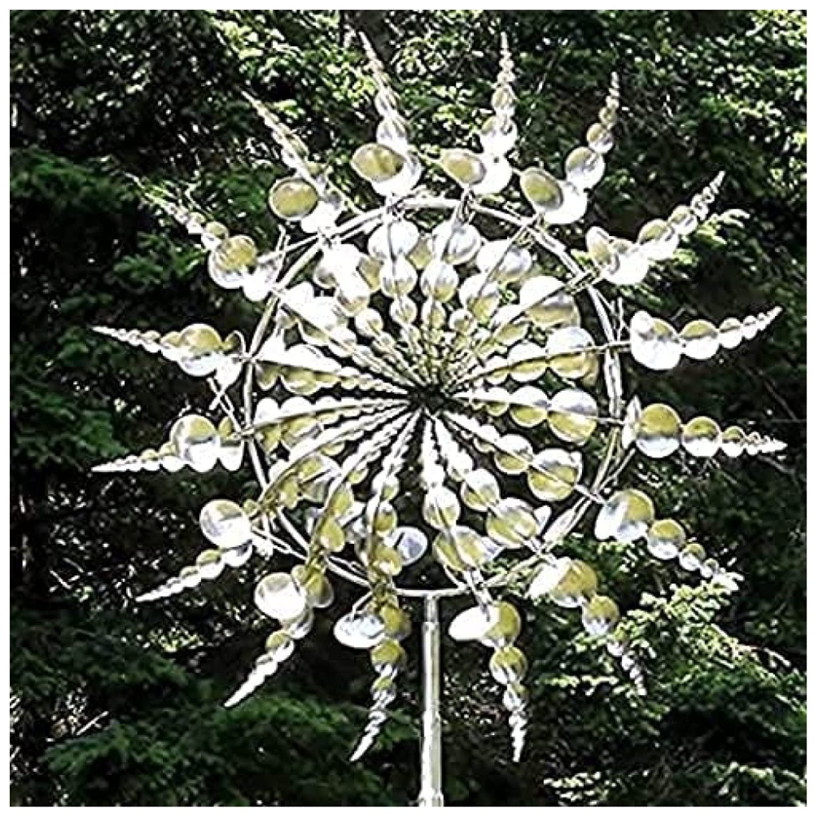 CLSLQS Metal Windmill Spinner - Durable & Weather-Resistant Garden Decor for Yard, Patio, Courtyard | Outdoor Windmill for Lawn, Terrace & Landscape Decoration