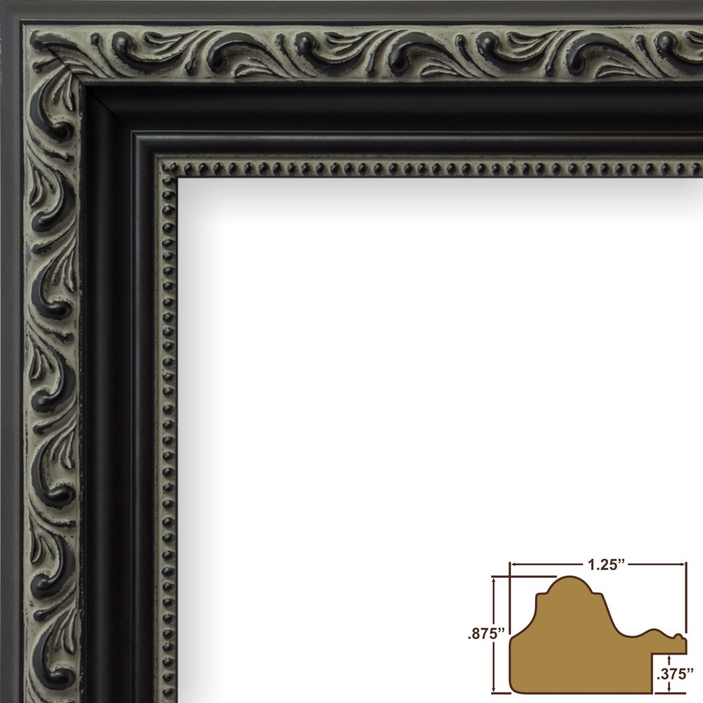 Antique Black Picture Frame 8x12 Inch - Elegant Home & Office Decor