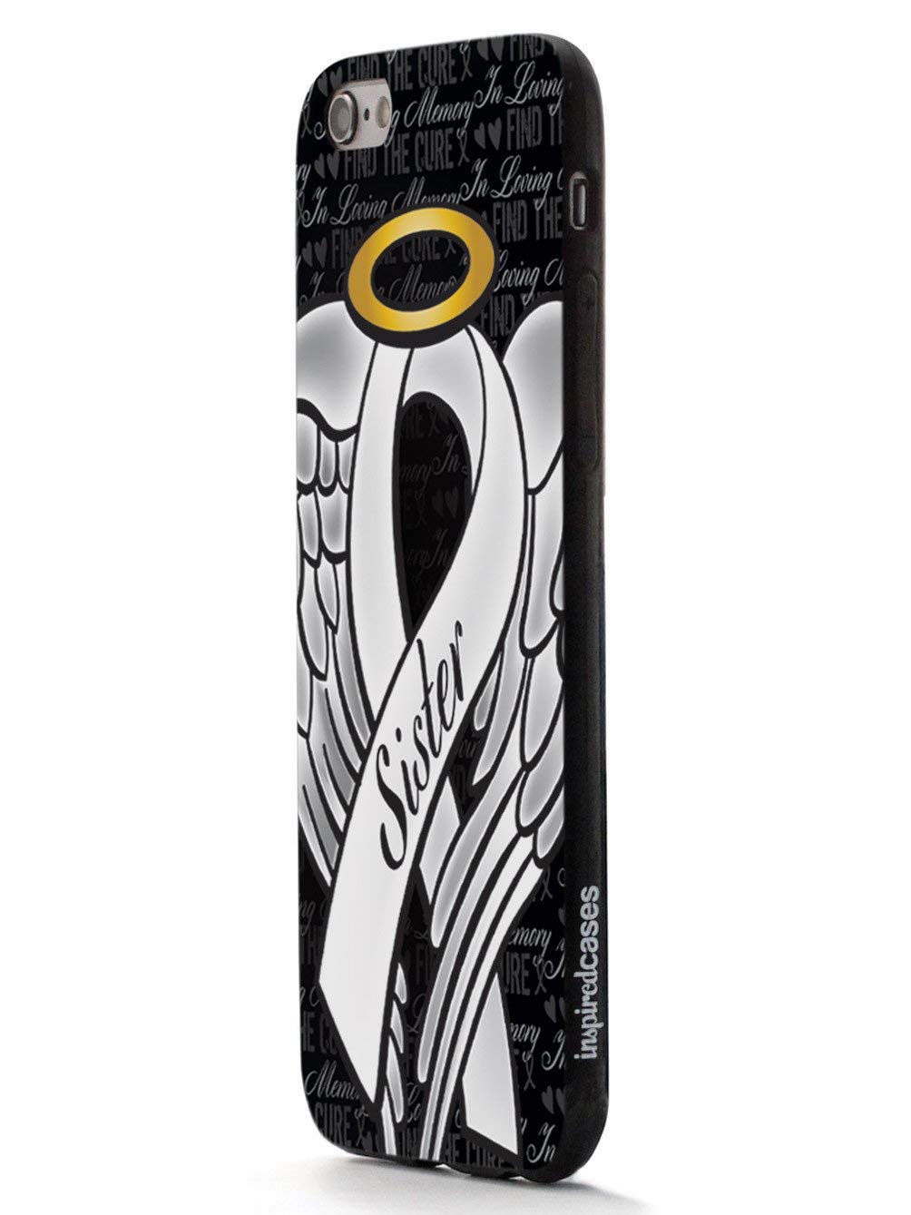 Inspired Cases - iPhone SE Case with 3D Textured Protection - White Ribbon Memorial Design - Compatible with Apple iPhone SE (2020/2nd Gen) - Perfect for Daily Use & Special Remembrance