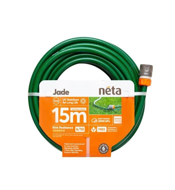 Premium 12mm Neta Jade Garden Hose - Heavy Duty, Flexible & Kink-Free - Perfect for Watering Plants, Washing Cars & Outdoor Cleaning