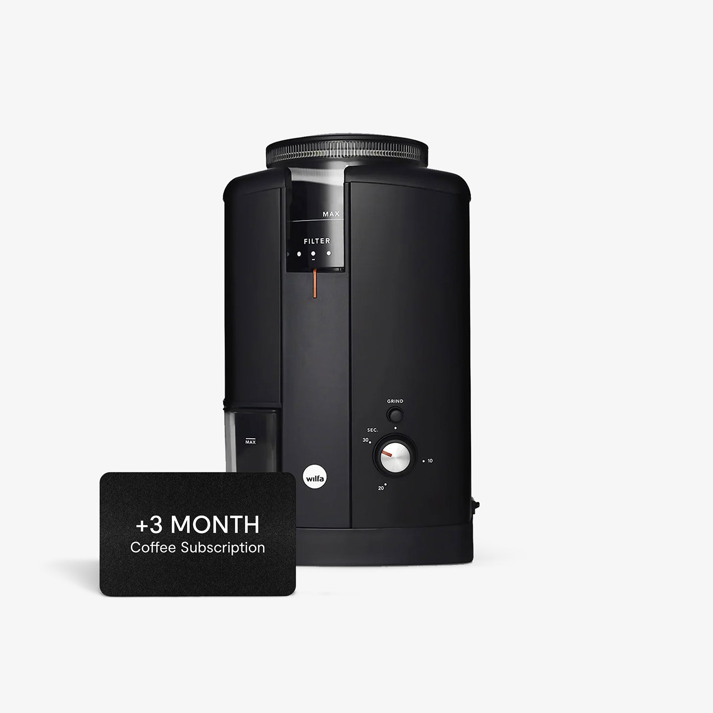 Wilfa Svart Aroma Premium Coffee Grinder - Black - Perfect for Home Baristas & Specialty Coffee Lovers