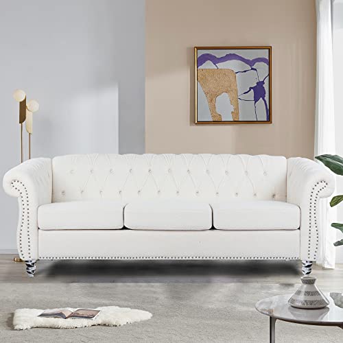 Teddy Velvet White