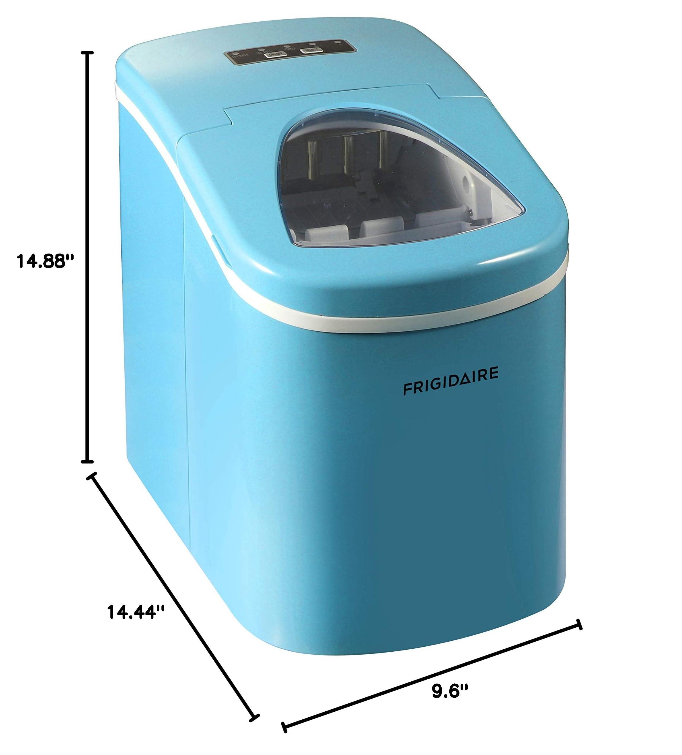 Frigidaire EFIC108-Blue Portable Countertop Ice Maker - 26 lbs Daily Output - Compact & Energy Efficient - Perfect for Home, Office, RV, and Outdoor Use
