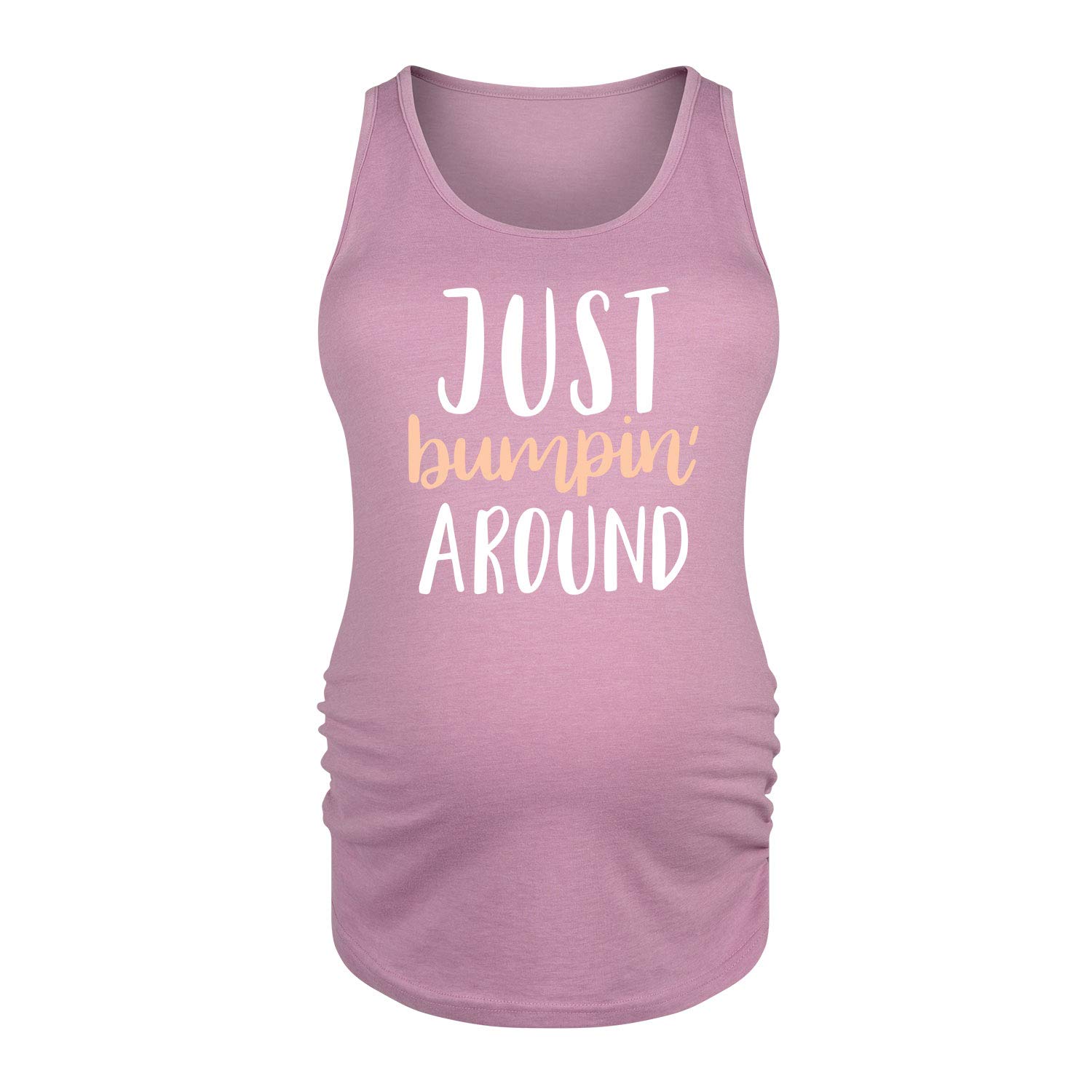 Bloom Maternity - Just Bumpin Around - Women's Comfortable Stretch Maternity Tank Top for Pregnancy - Perfect for Everyday Wear, Maternity Photos & Baby Showers