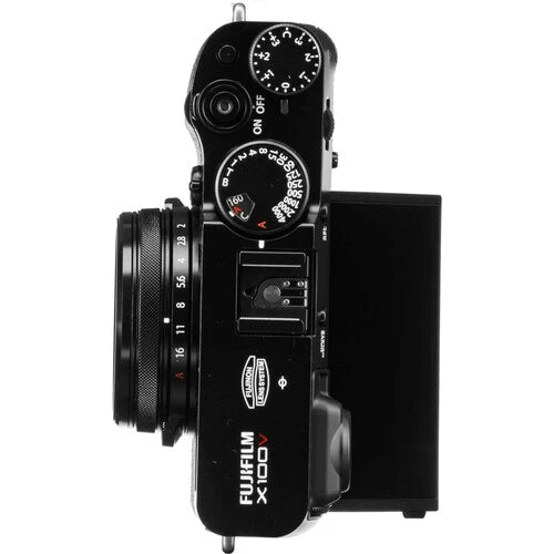 Fujifilm X100V Digital Camera 26.1MP APS-C Mirrorless Camera with 23mm F2 Lens - Black & Silver Edition for Street Photography & Travel Vlogging