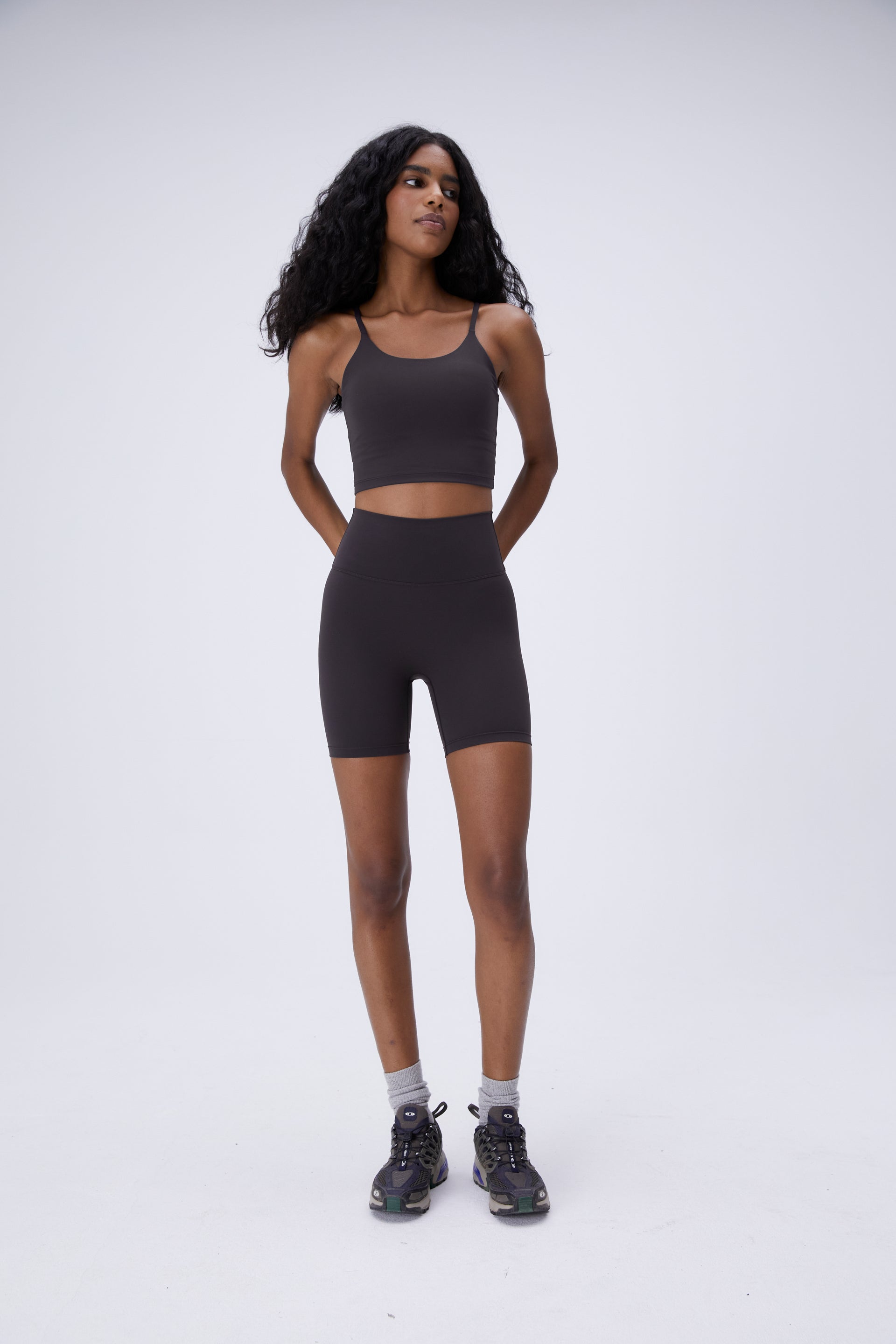 Ultimate Crop Shorts for Women - Comfortable High Waist Coffee Bean Print Summer Shorts | Perfect for Yoga, Running, Beach & Casual Wear