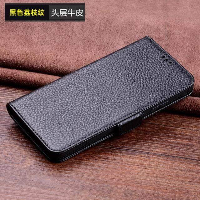 Premium Genuine Cowhide Leather Flip Case for Samsung Galaxy S22 Plus - Slim Protective Cover with Card Holder - Perfect for Business & Everyday Use