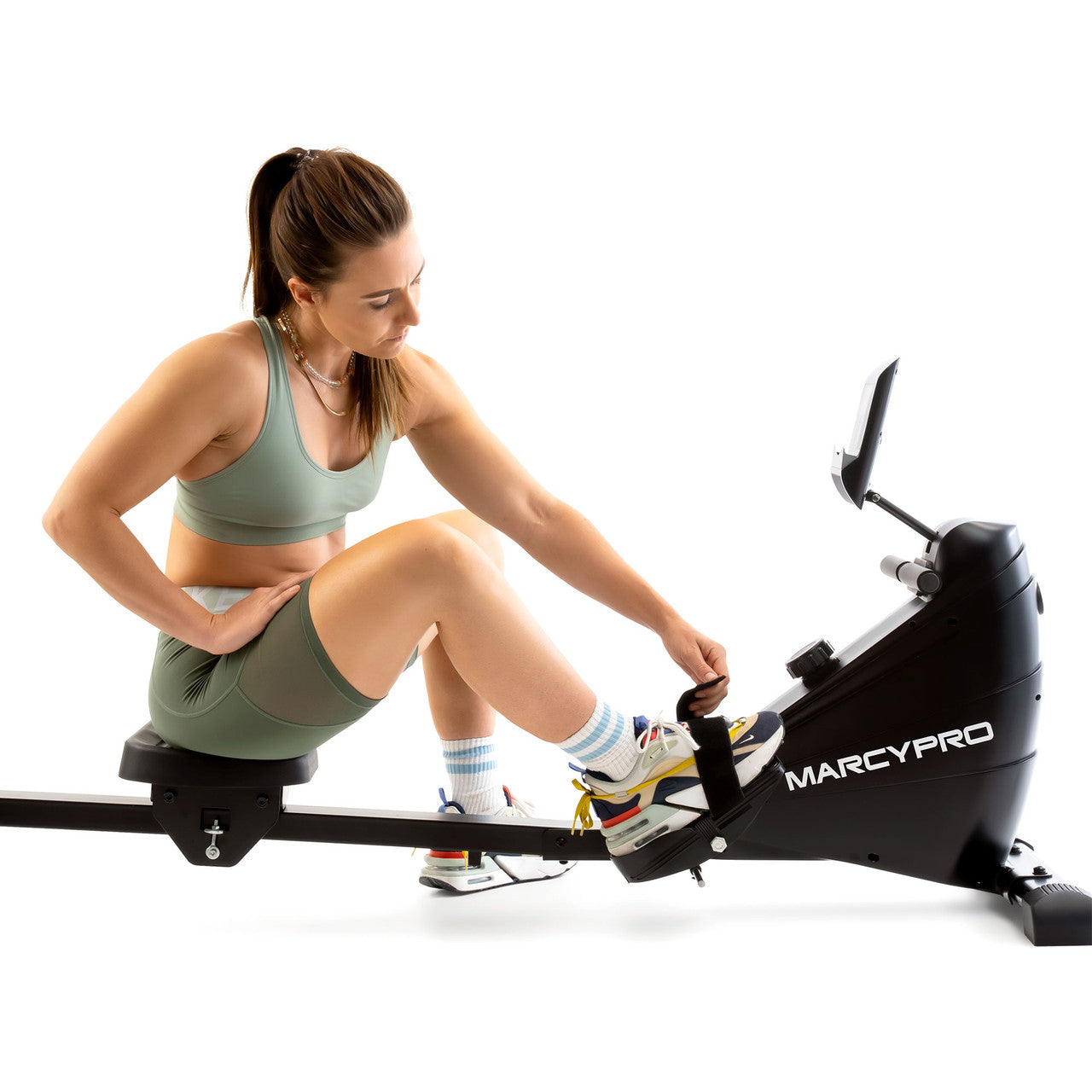 Marcy XJ 6860RW Magnetic Resistance Rowing Machine for Home Workouts - Compact Foldable Design for Small Spaces | Perfect for Cardio Training & Full-Body Exercise