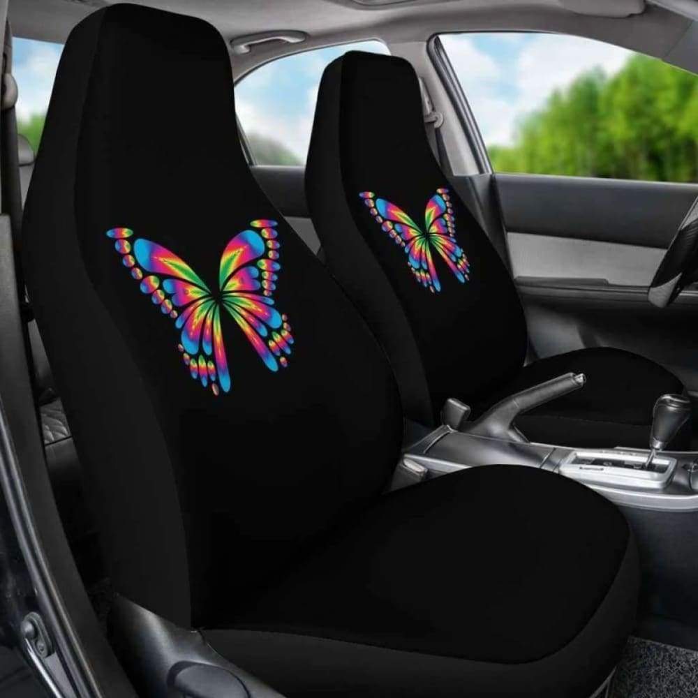 Autism Awareness Butterfly Car Seat Covers for Kids - Soft & Comfortable Seat Protectors - Perfect for Autism Support, Sensory Needs, and Car Safety (Model 171204)