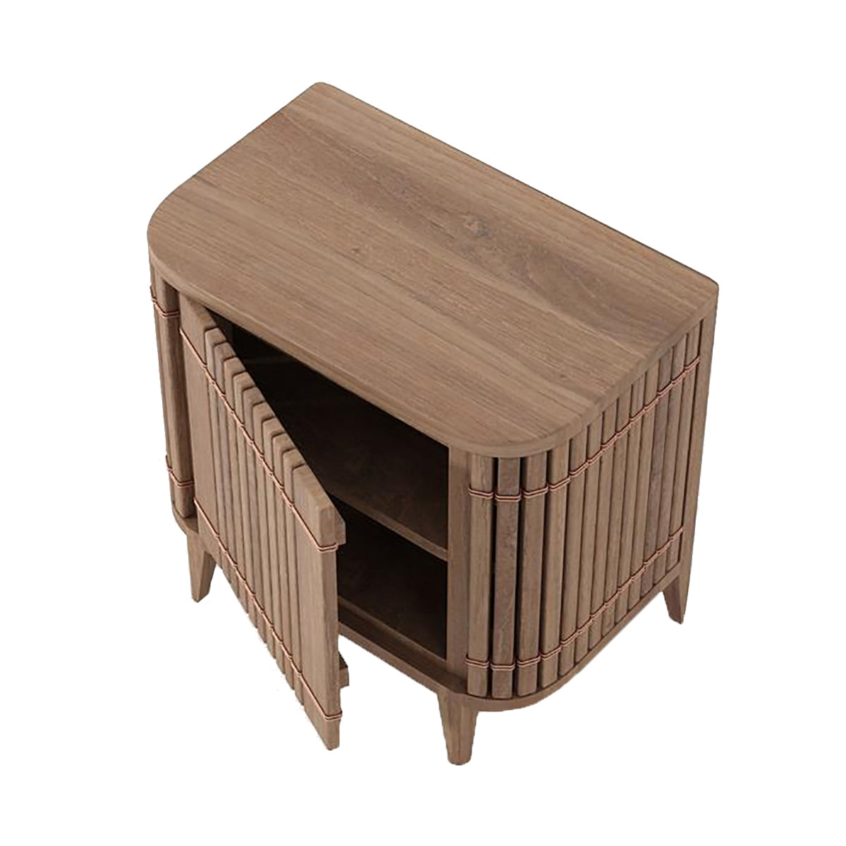 Koppar Side Table with Left Hinges - Modern End Table for Living Room, Bedroom, or Office - Perfect for Small Spaces & Home Decor